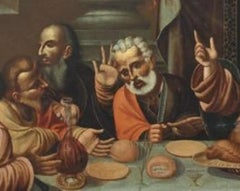 17th Century Oil on Canvas Last Supper Italy Venetian School, 1660s