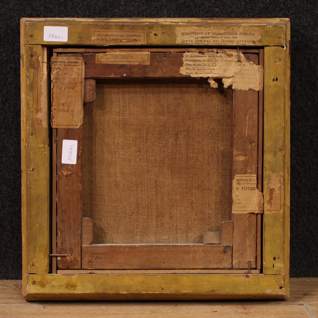 17th Century Oil on Canvas Spanish Religious Painting Saint Francis, 1680 en venta 3