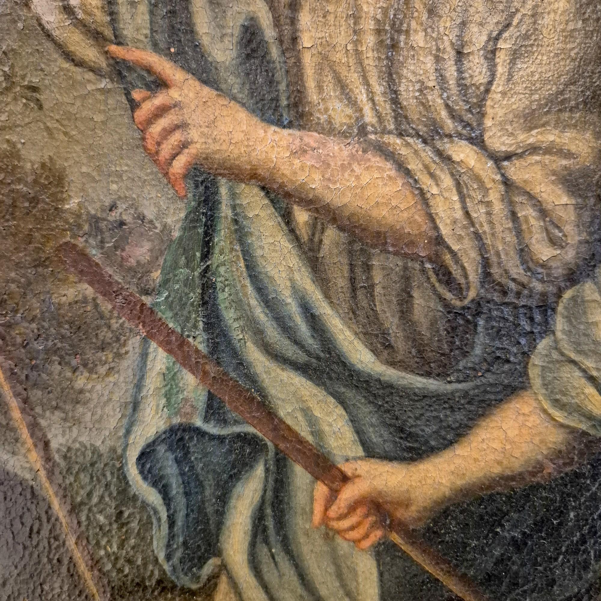 17th Century Oil-on-Canvas 