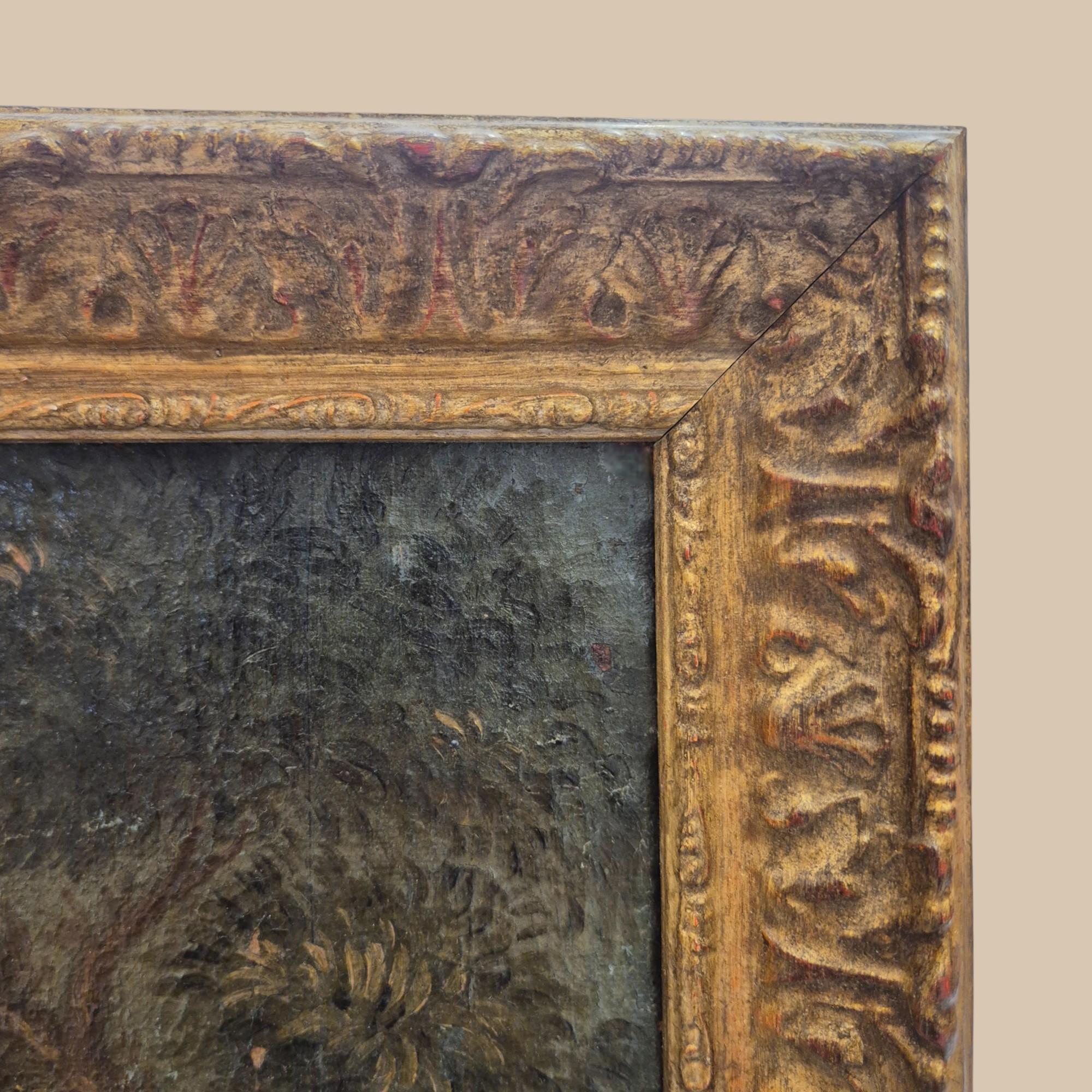 17th Century Oil-on-Canvas 