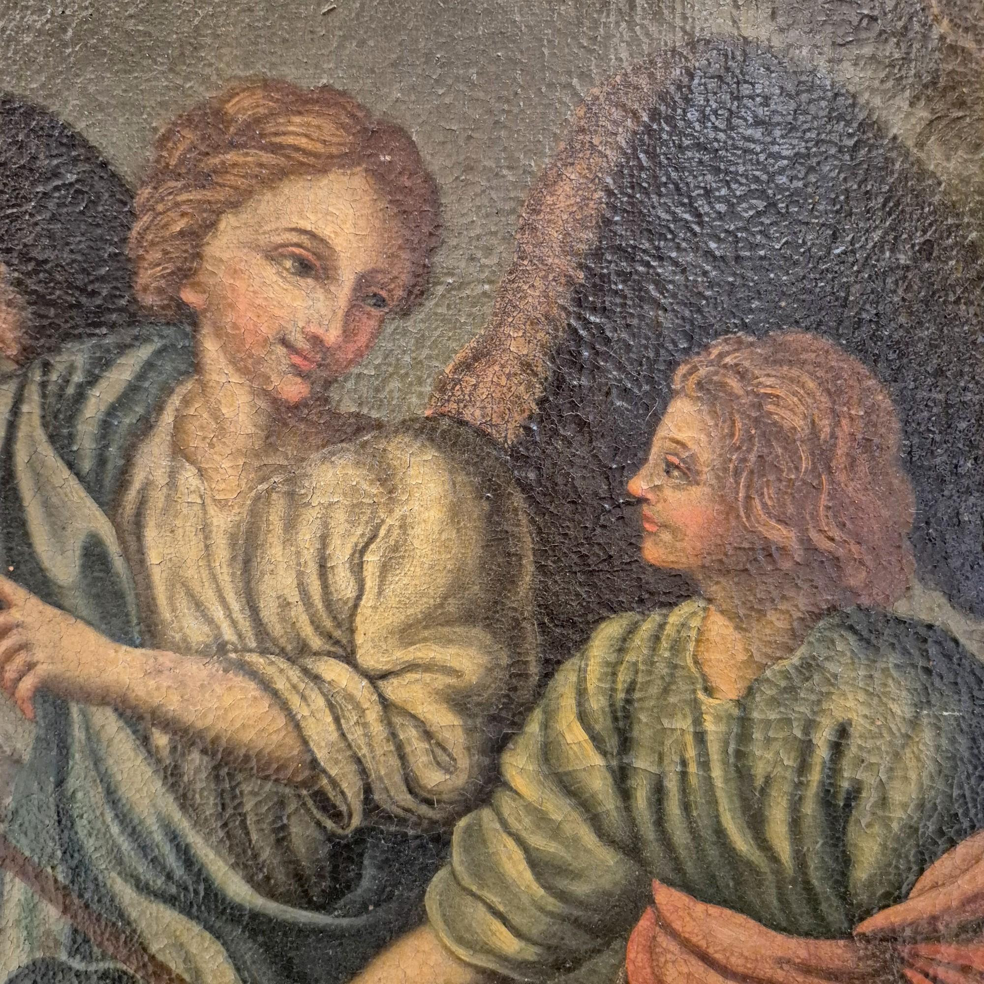 Oiled 17th Century Oil-on-Canvas 