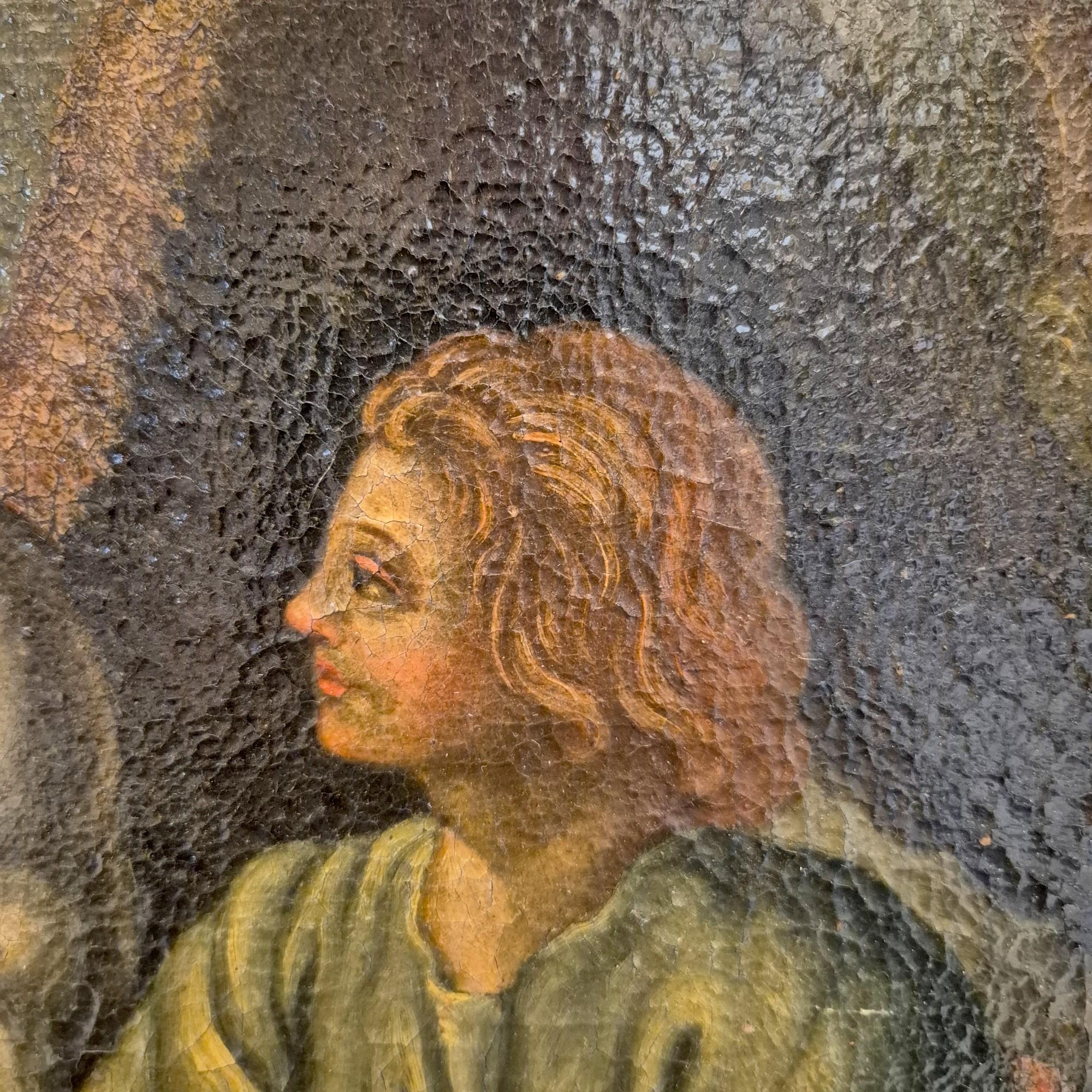 17th Century Oil-on-Canvas 