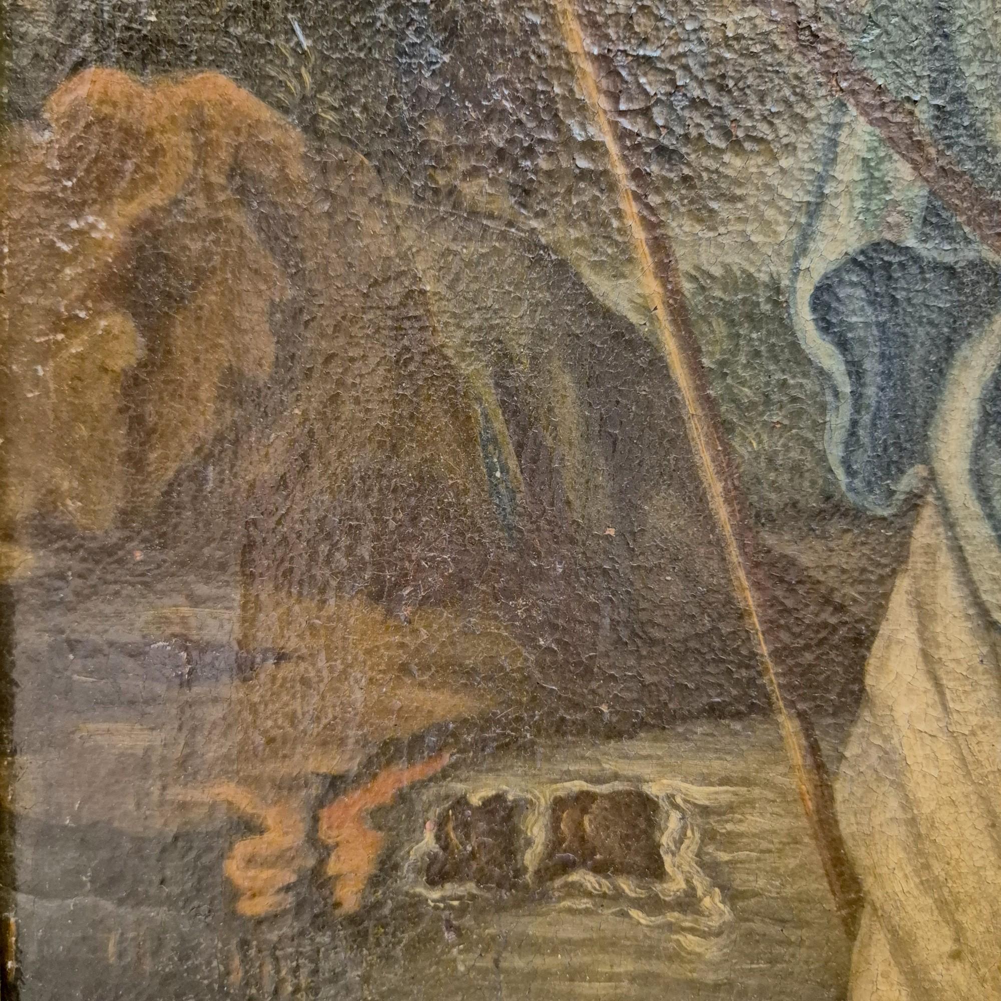 17th Century Oil-on-Canvas 