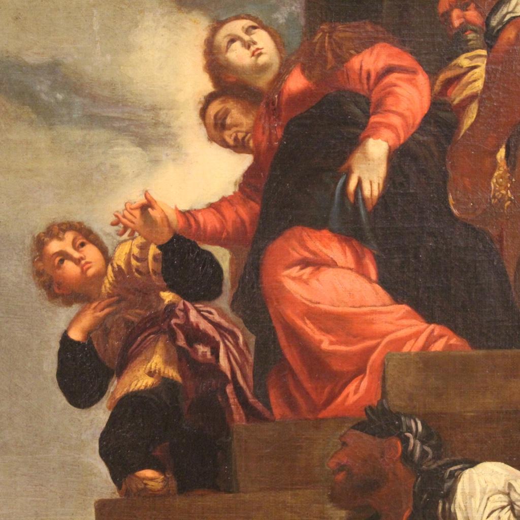 Huile sur toile vénitienne du 17ème siècle La réputation de Vasti en vente 1