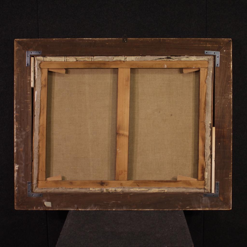 17. Jahrhundert Öl auf Leinwand Landschaft im venezianischen Stil mit Figuren Gemälde (Mid-17th Century) im Angebot