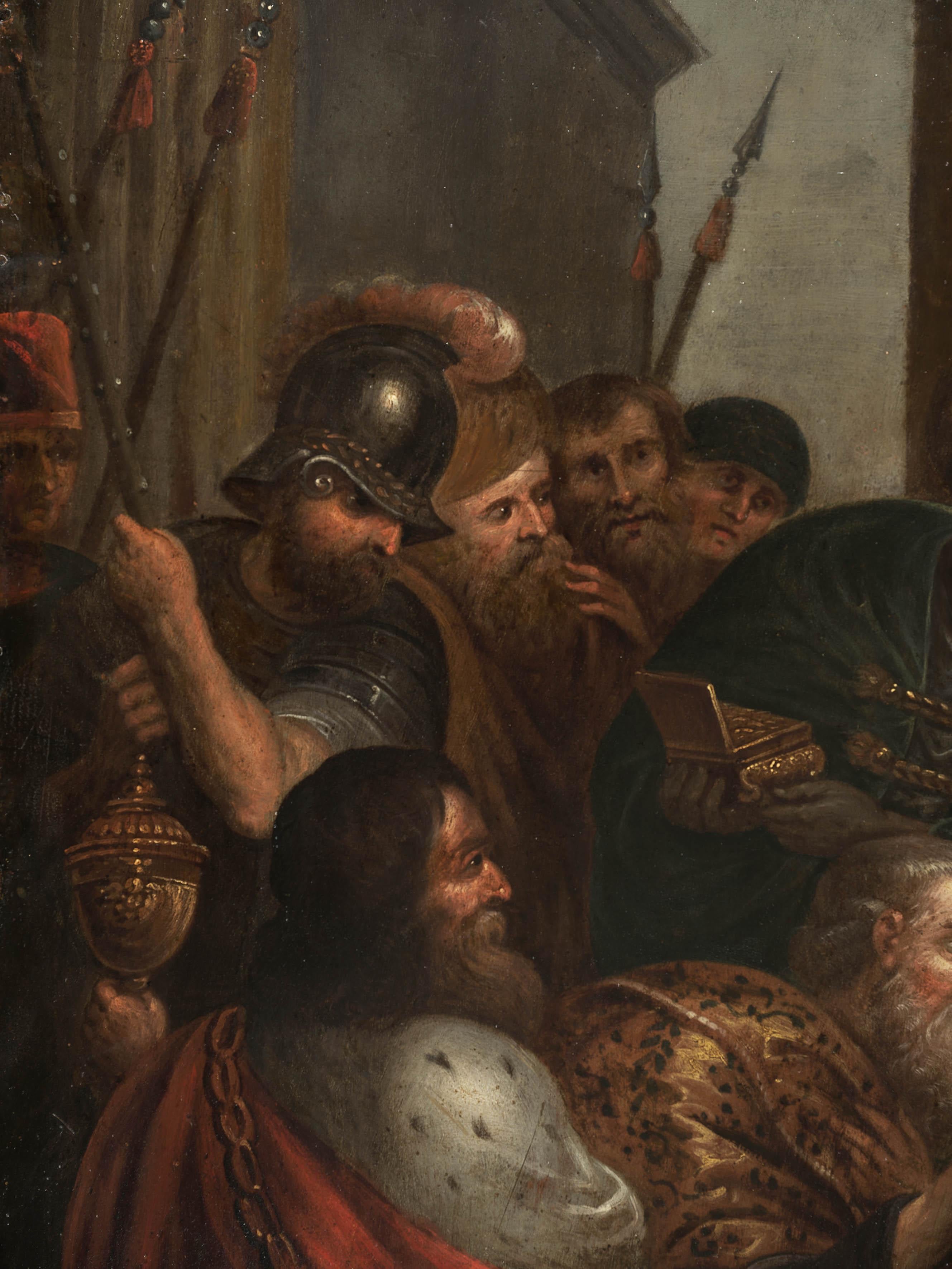 18th Century and Earlier 17th-Century Oil on Copper – Adoration of the Magi