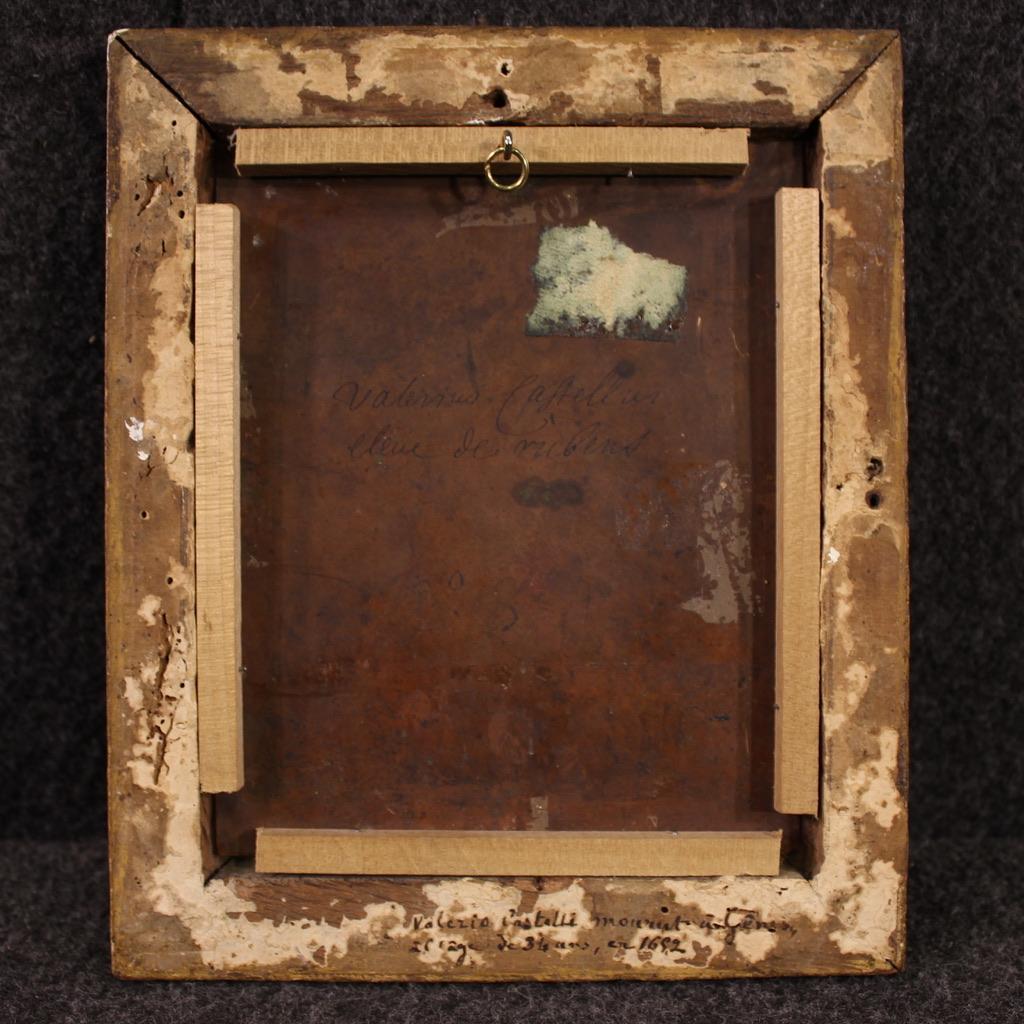 Siglo XVII Óleo sobre Cobre Pintura Flamenca Antigua Escena Mitológica, 1630 en venta 4