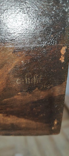 Huile sur panneau du XVIIe siècle