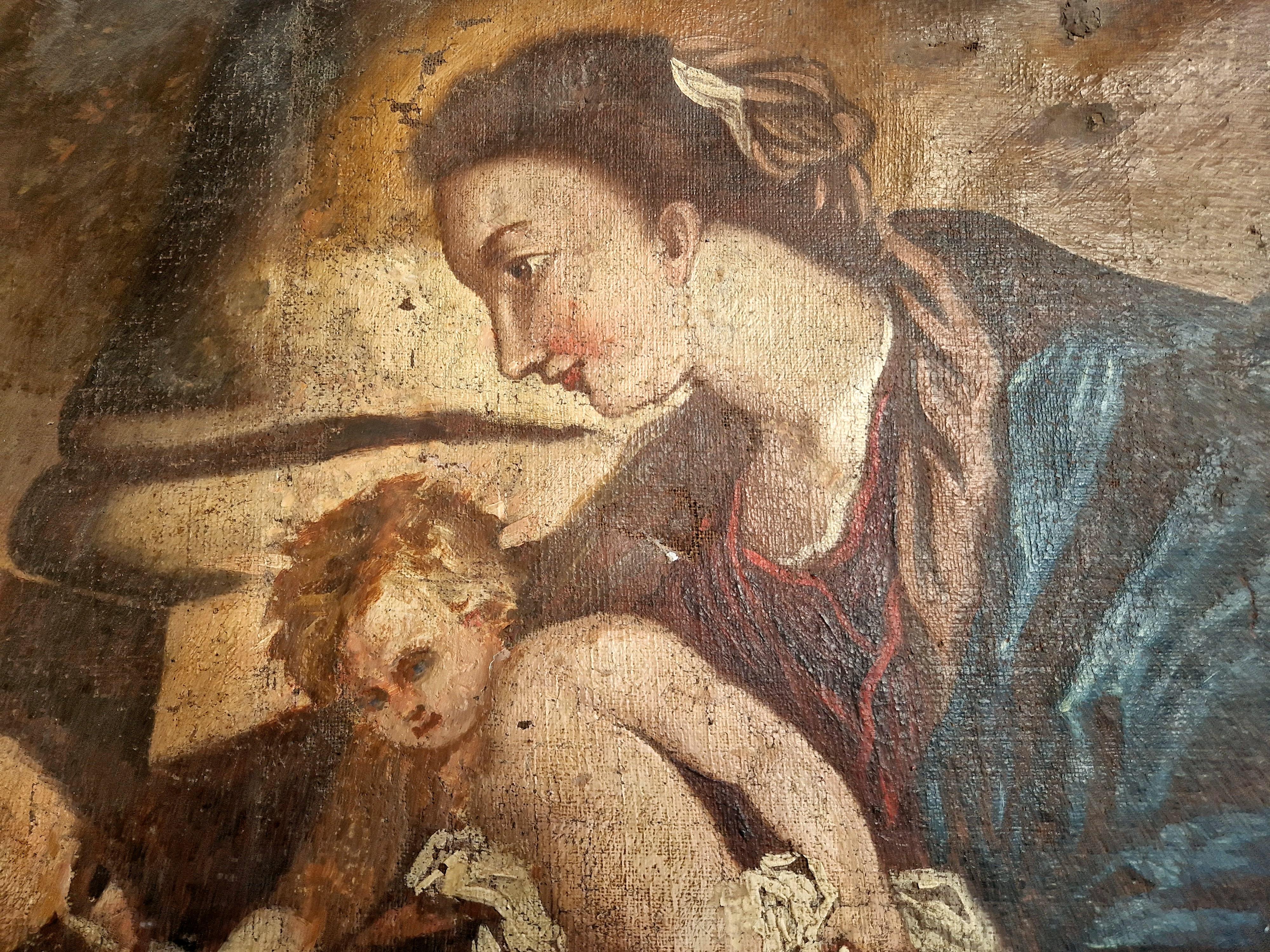 French 17th Century Oil Painting After Rubens 