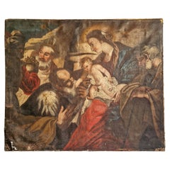 17th Century Oil Painting After Rubens "Adoration of the Magi"