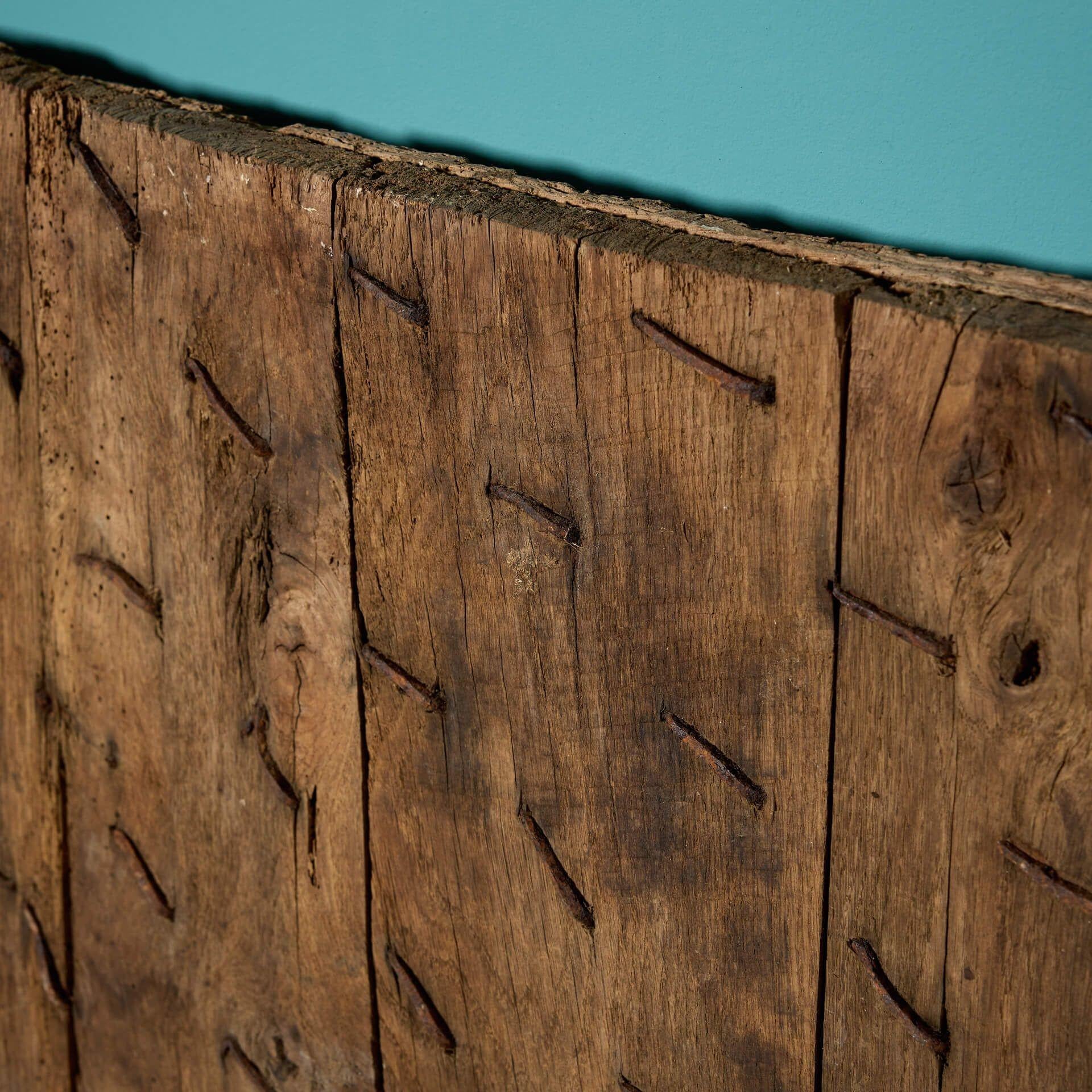 17th Century Old English Studded Oak Door For Sale 1