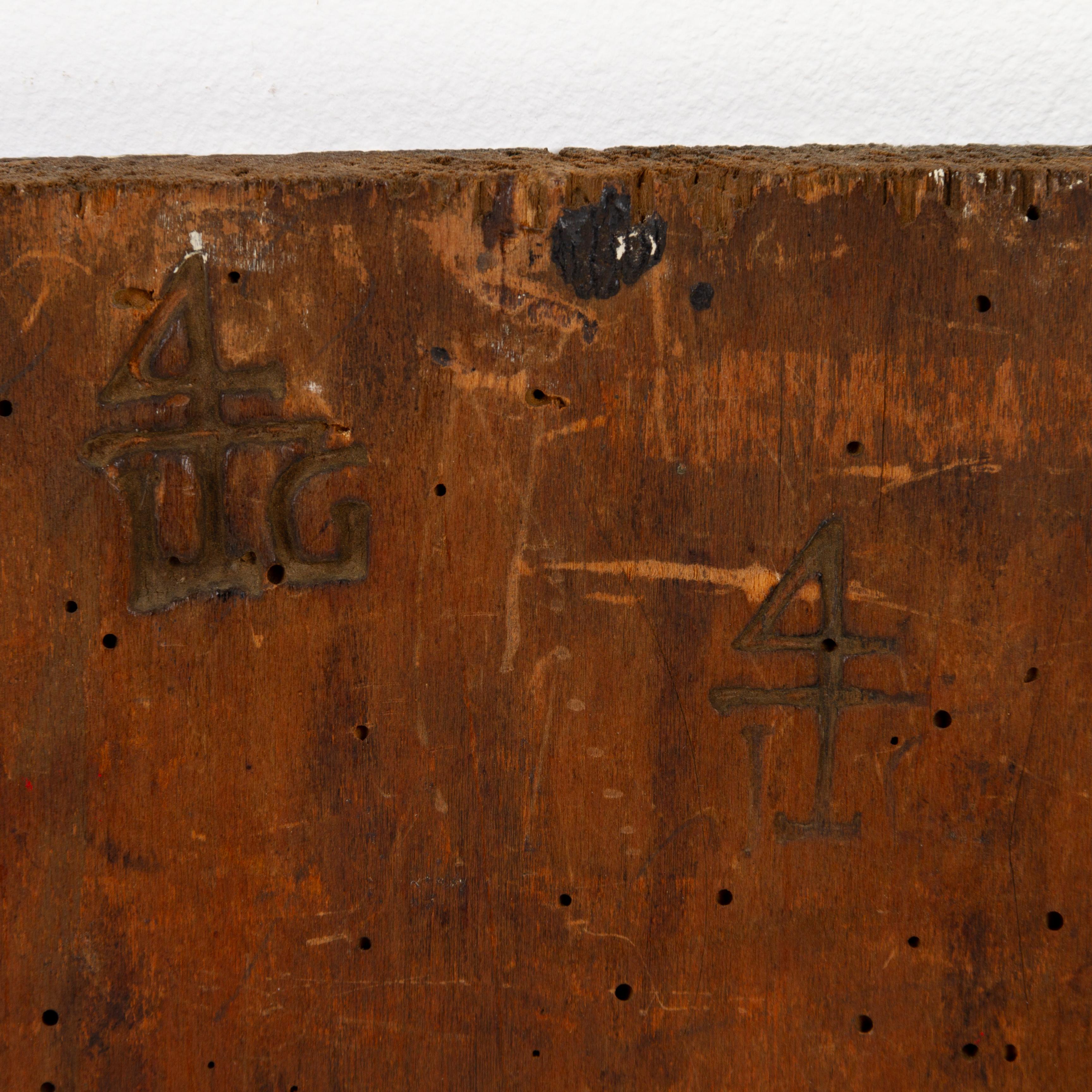 Legno Antico Maestro del XVII secolo, ritratto di uomo barbuto dipinto a olio su pannello in vendita