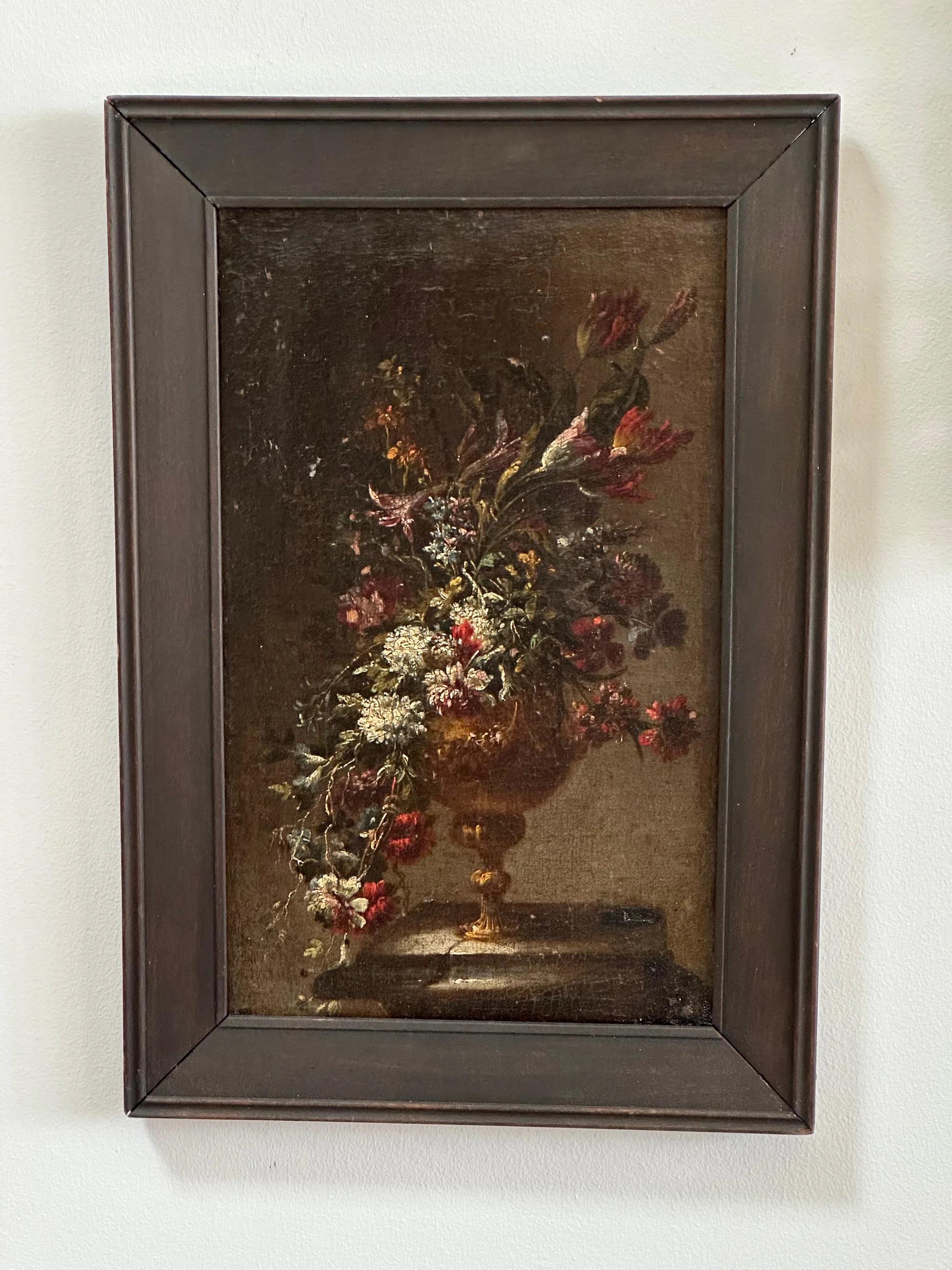 17th Century Old Master Floral Still Life In Good Condition For Sale In Charlottesville, VA