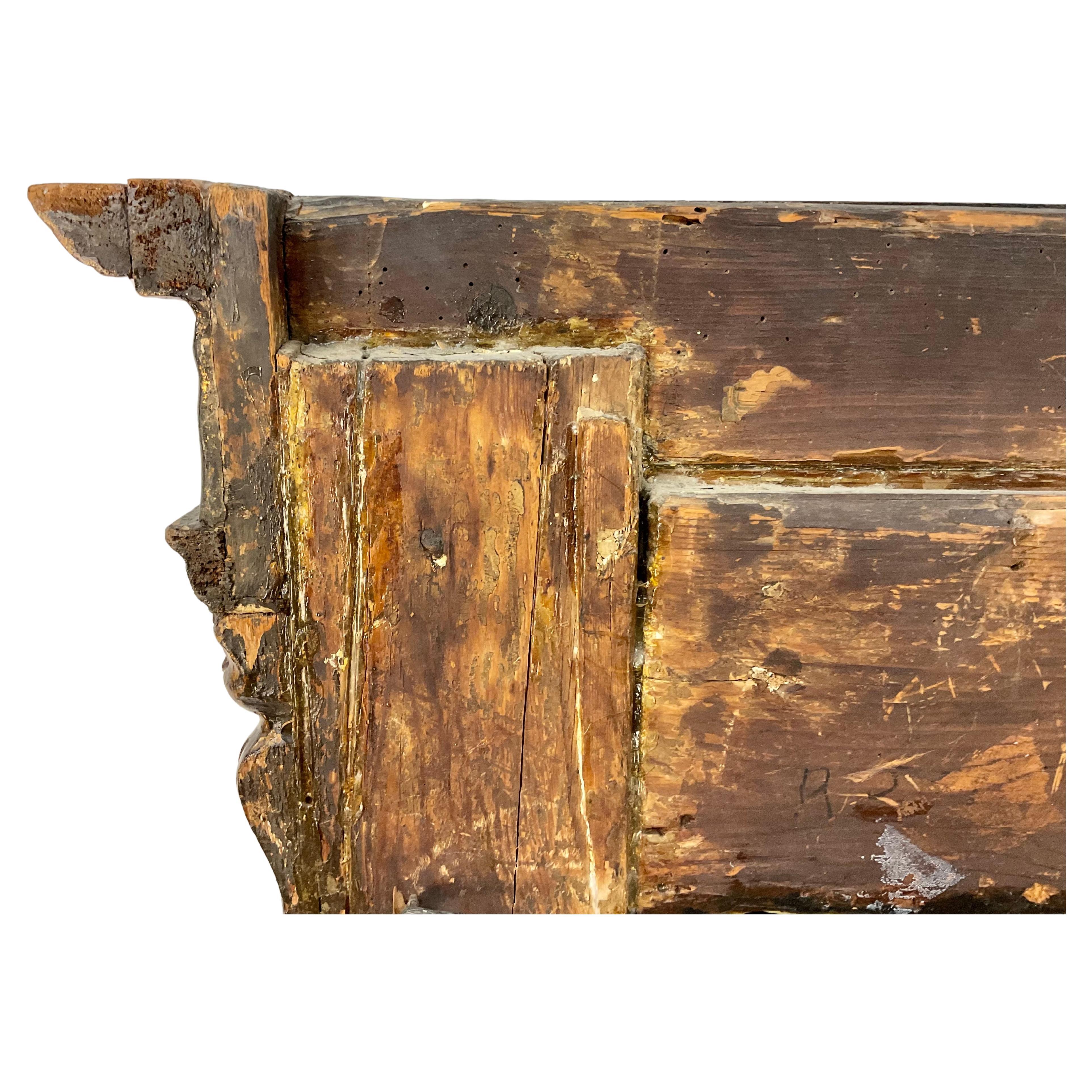 Dipinto a olio della Madonna del XVII secolo, con cornice dorata a forma di tabernacolo 6