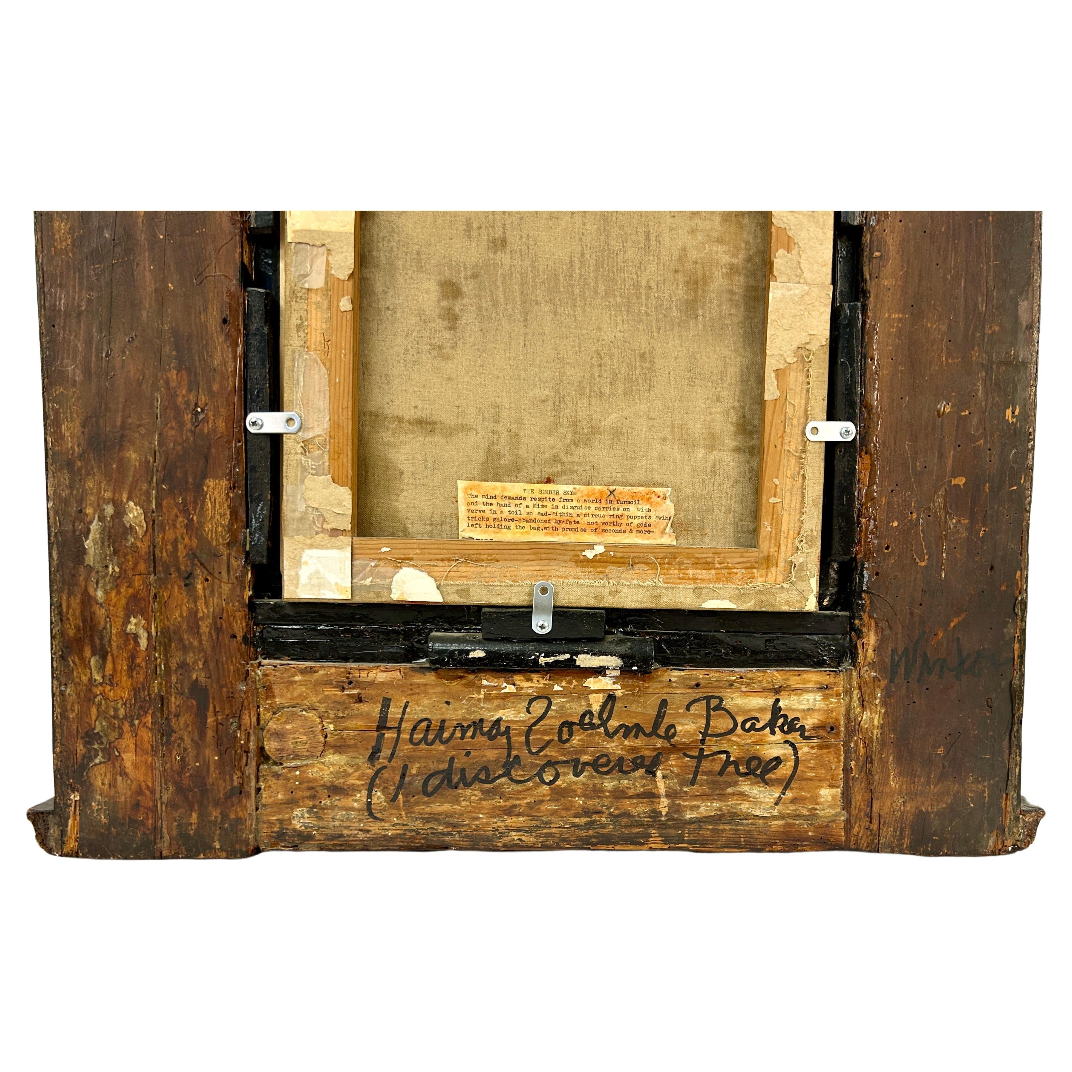 Dipinto a olio della Madonna del XVII secolo, con cornice dorata a forma di tabernacolo 2