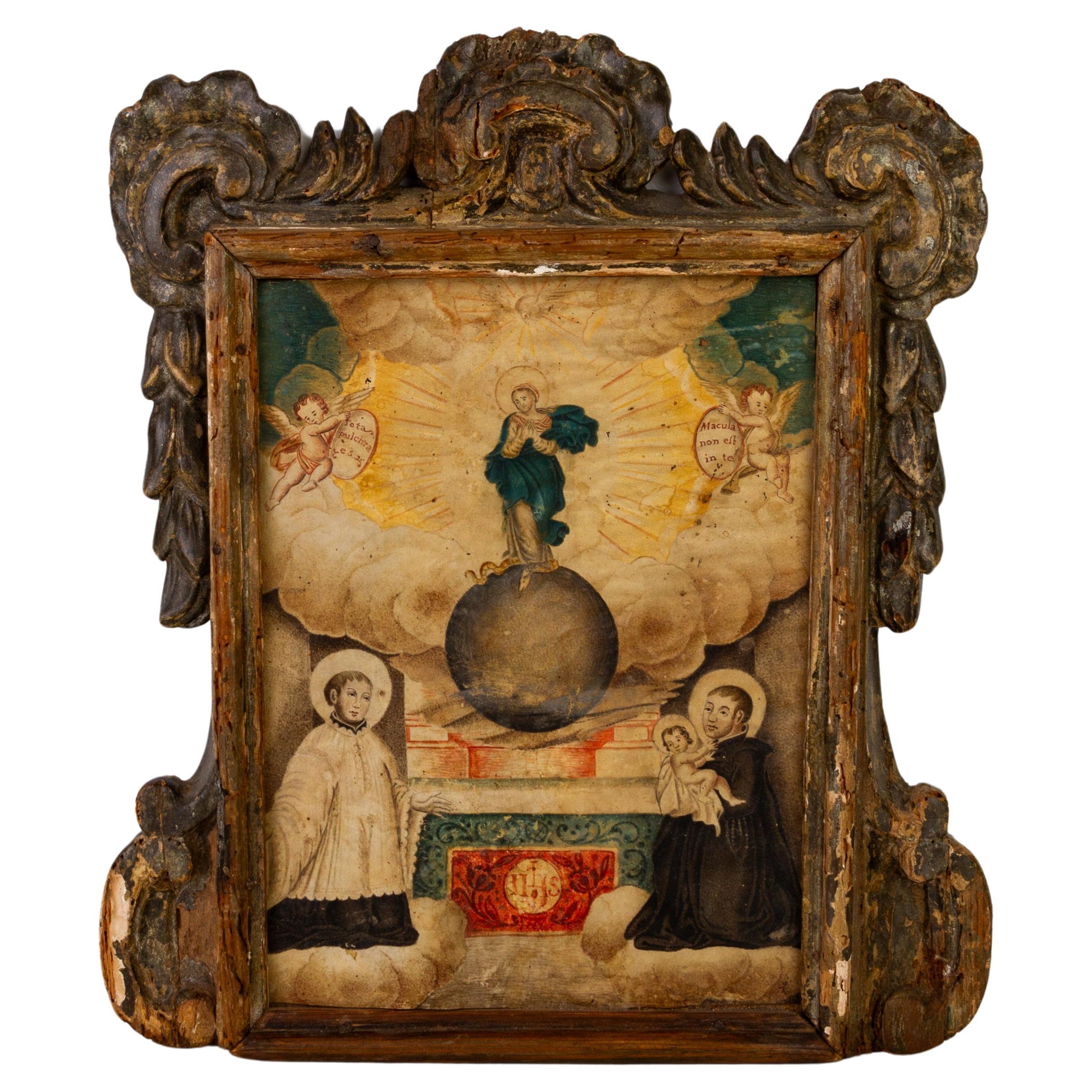 17th Century Old Master Oil Painting Madonna and Child For Sale at 1stDibs