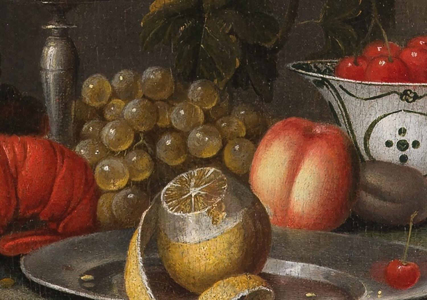 18th Century and Earlier 17th Century Old Painting Still Life Dutch Style Oil on Canvas, 1600s For Sale