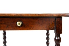 17th Century One-Drawer Fruitwood Table