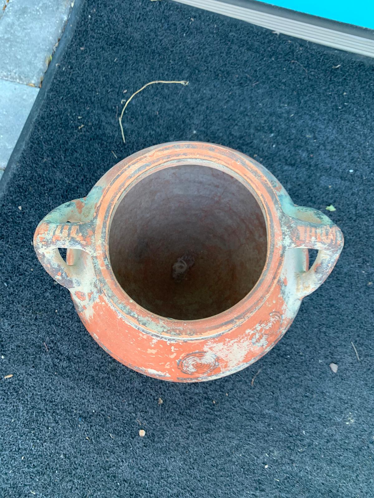 17th Century or Earlier Cypriot Phoenician Terracotta Jar with Bull's Eyes 9