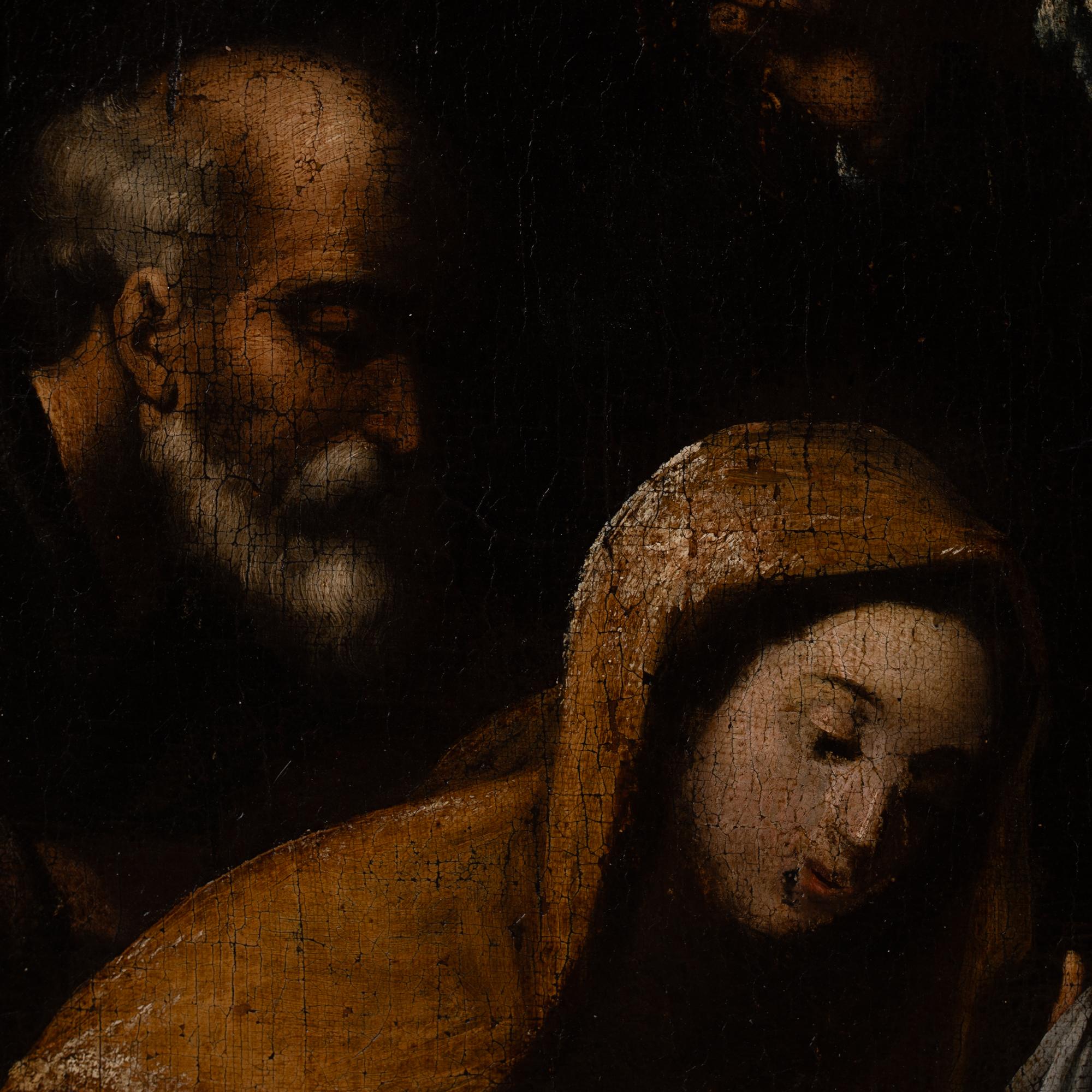17th Century Original Oil on Canvas Painting of The Adoration of the Magi, Spain For Sale 6