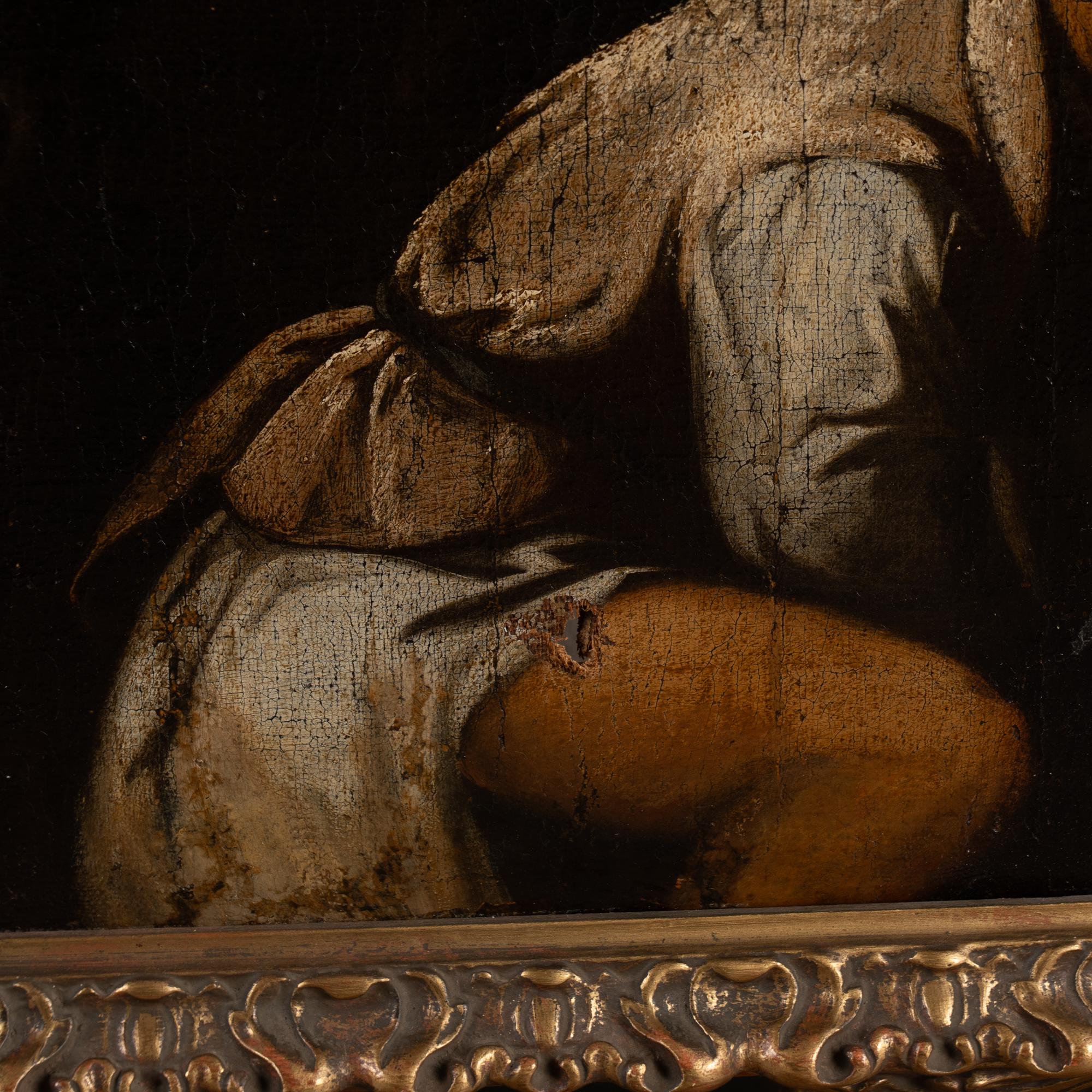 17th Century Original Oil on Canvas Painting of The Adoration of the Magi, Spain For Sale 10