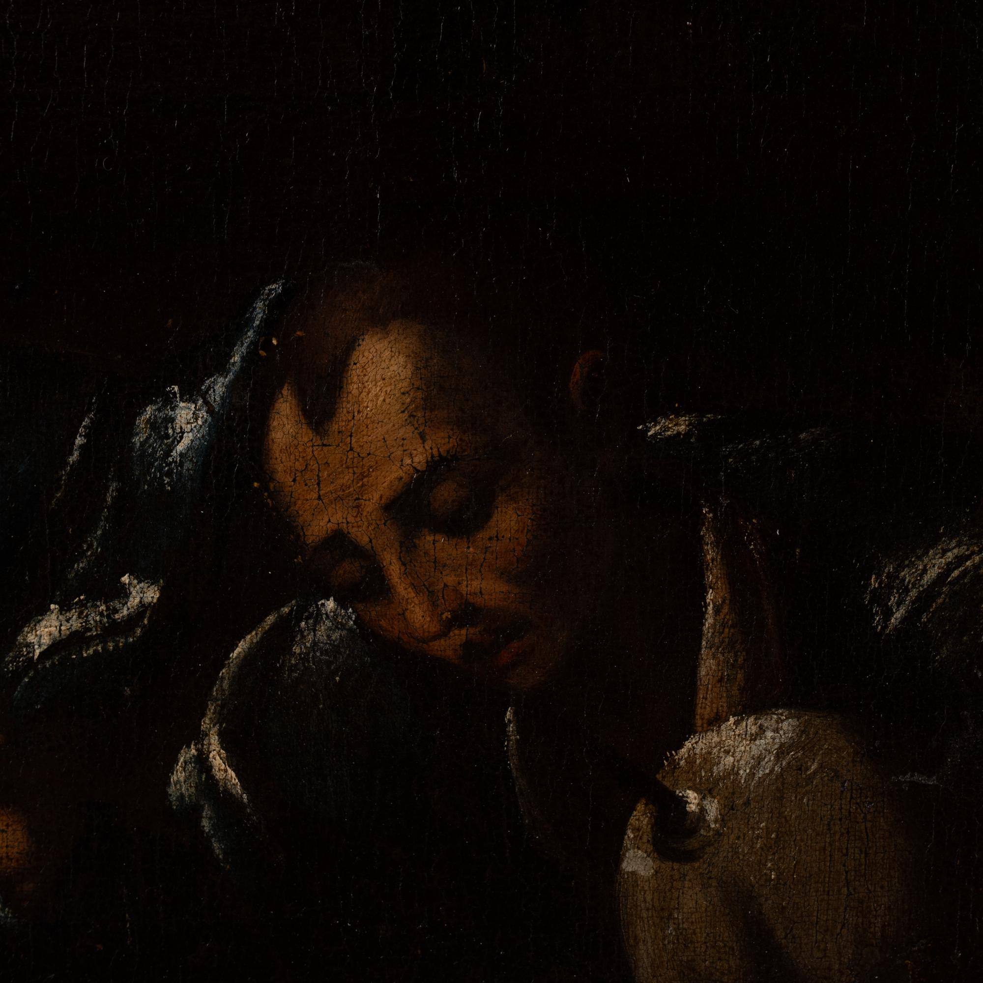 17th Century Original Oil on Canvas Painting of The Adoration of the Magi, Spain For Sale 4