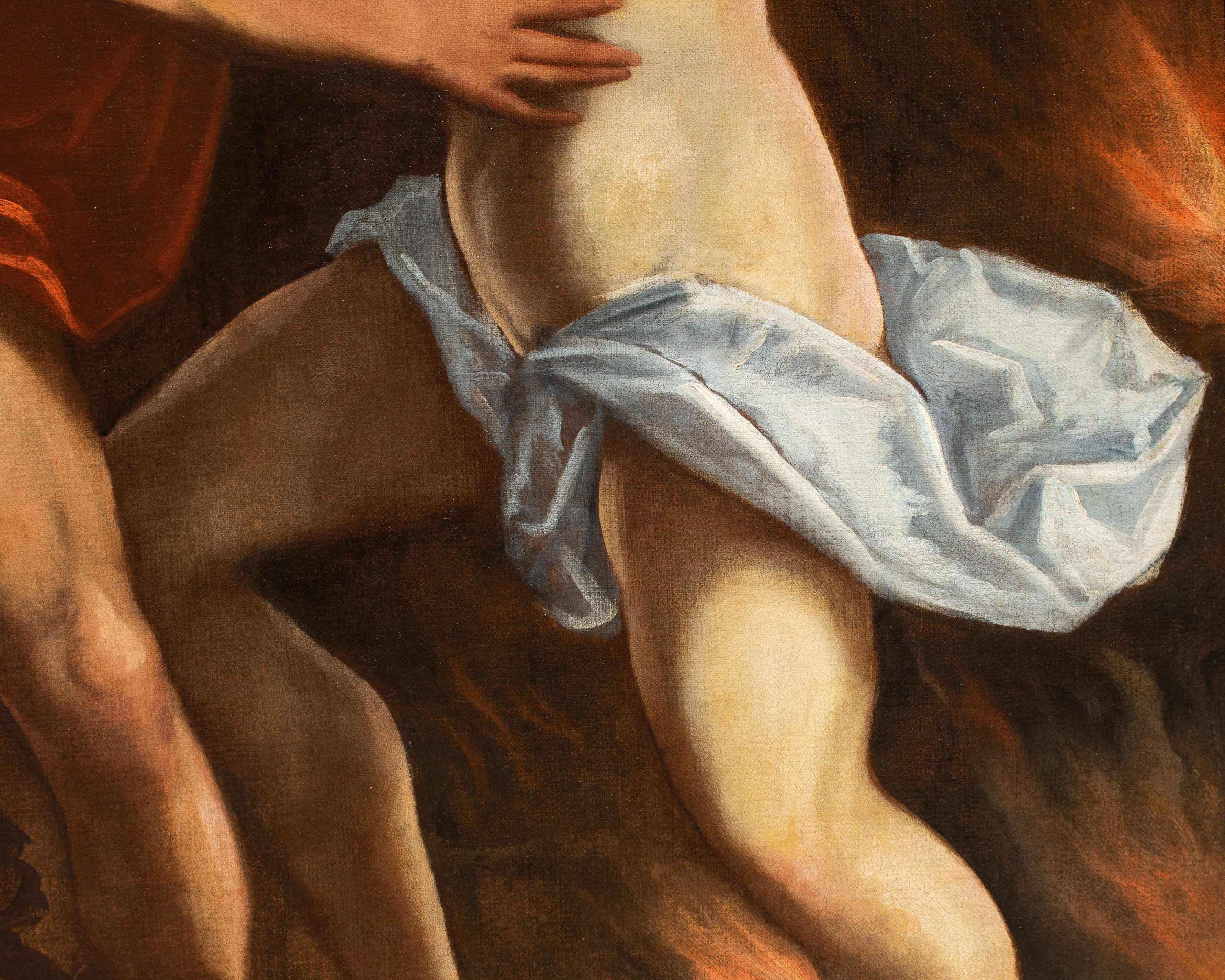17th Century Orpheus and Eurydice Mithological Painting Pietro Della Vecchia Oil 3