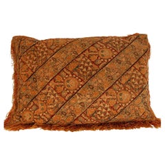 Antique 17th Century Ottoman Pillow Silk Embroidered Cushion Textile Islamic Art