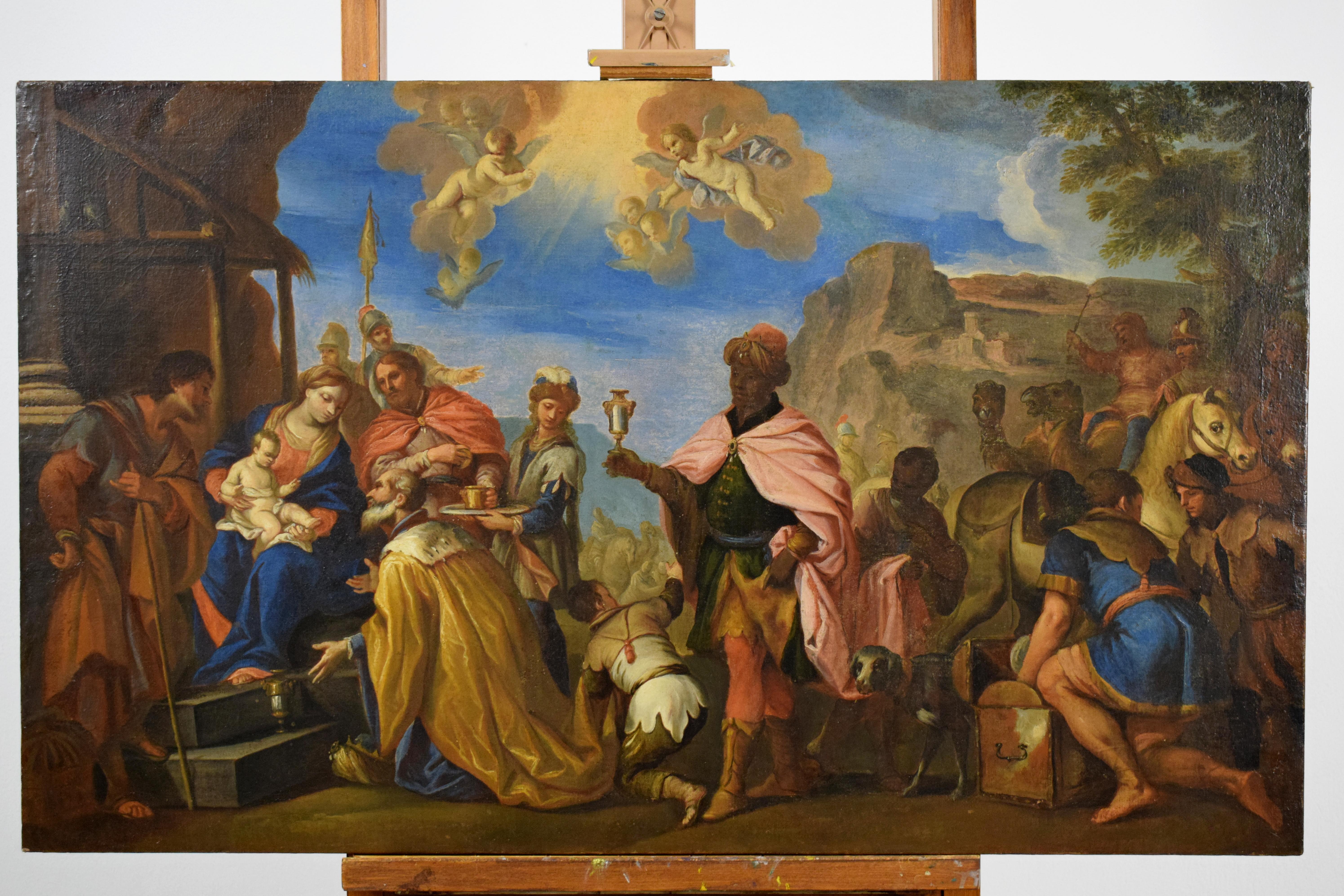 17th Century Painting by Italian School, Adoration of the Magi 5