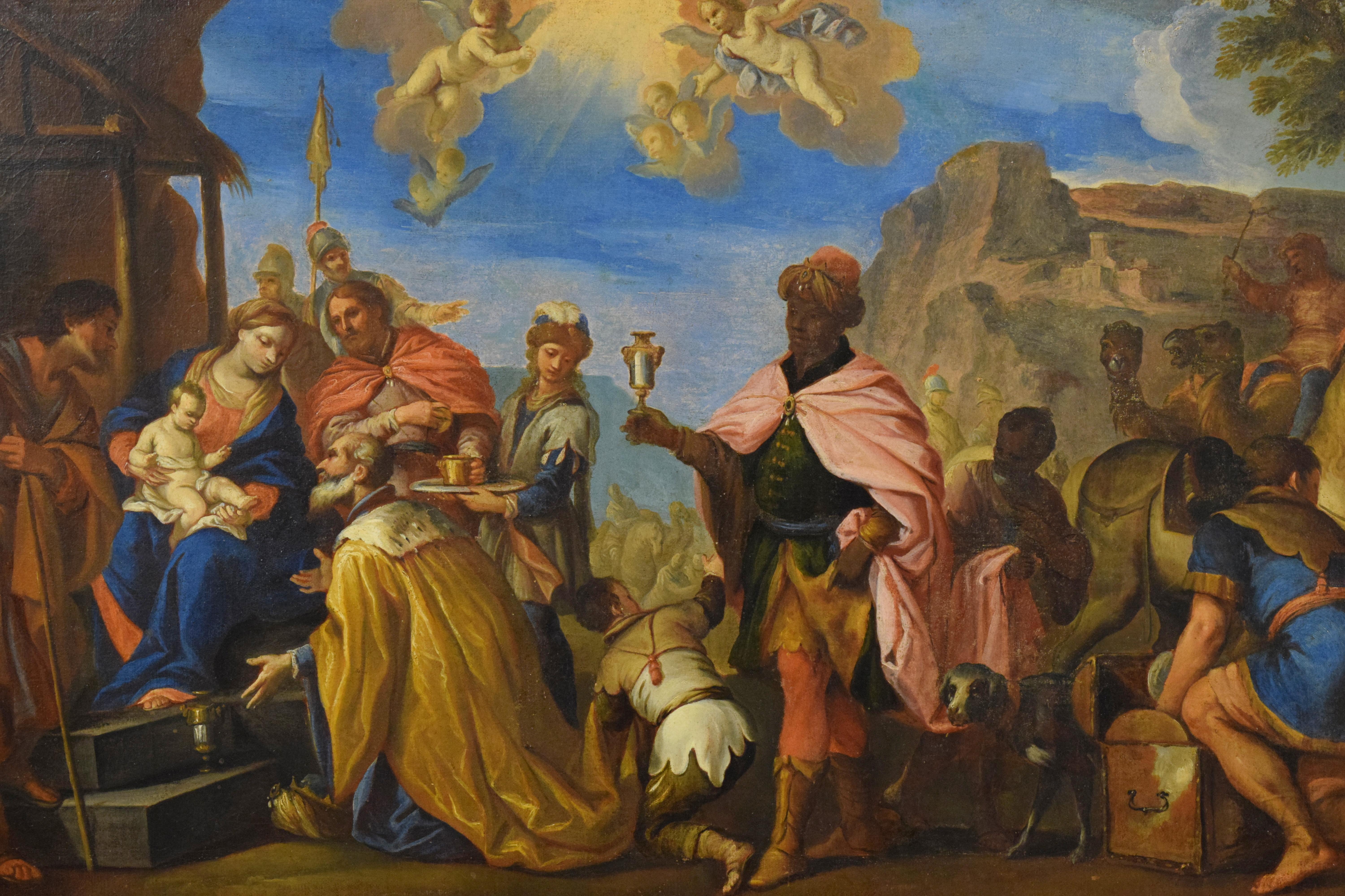 Baroque 17th Century Painting by Italian School, Adoration of the Magi