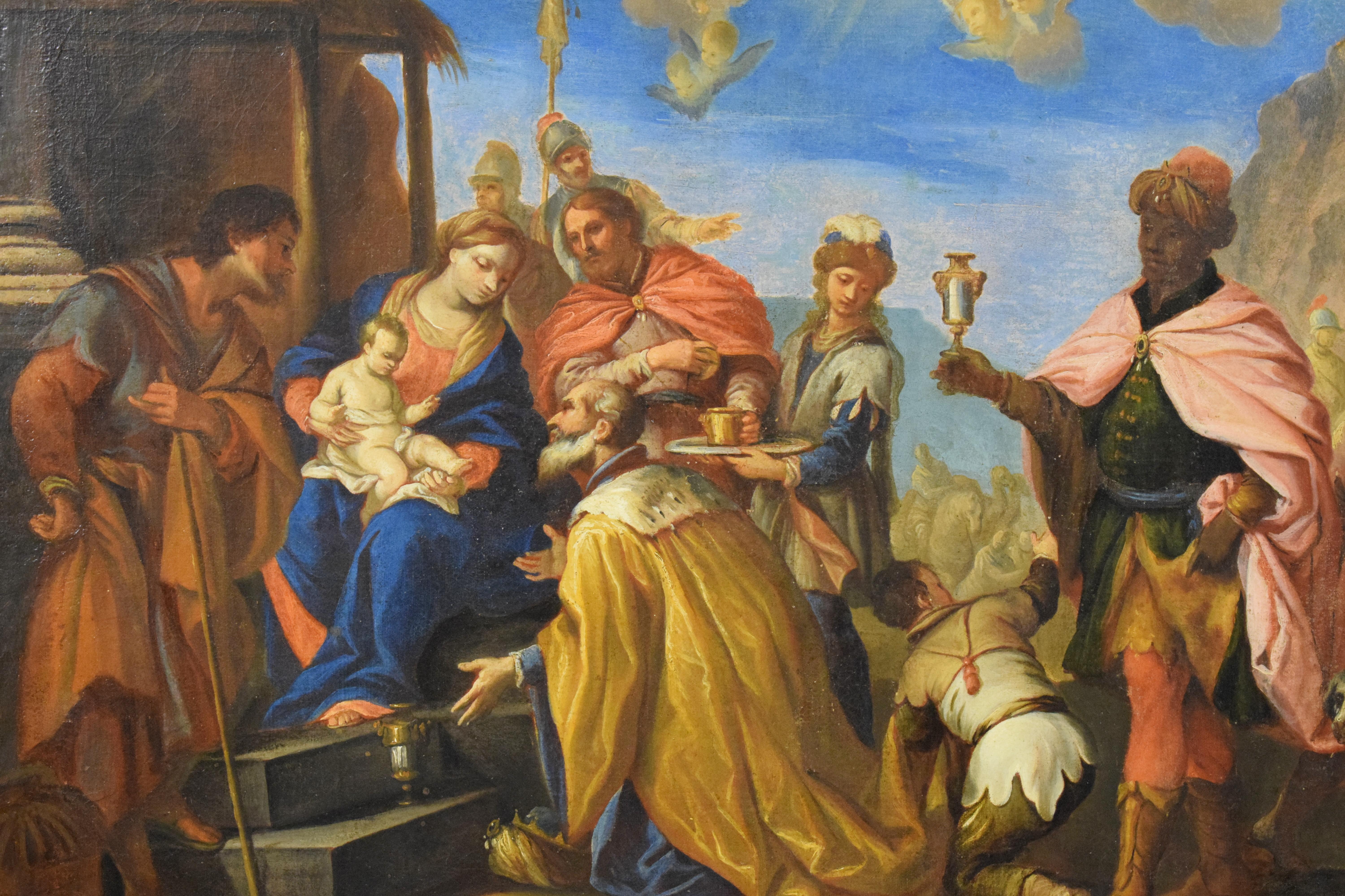 17th Century Painting by Italian School, Adoration of the Magi 3