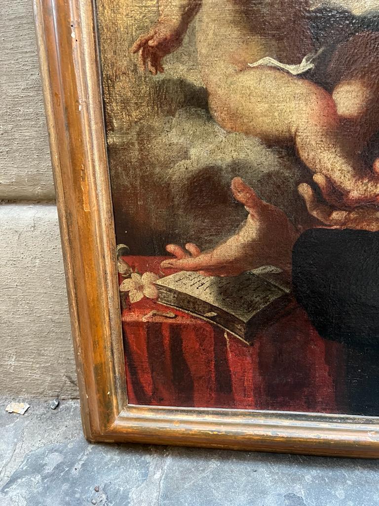peinture du 17e siècle représentant Saint Antoine de Padoue en vente 3