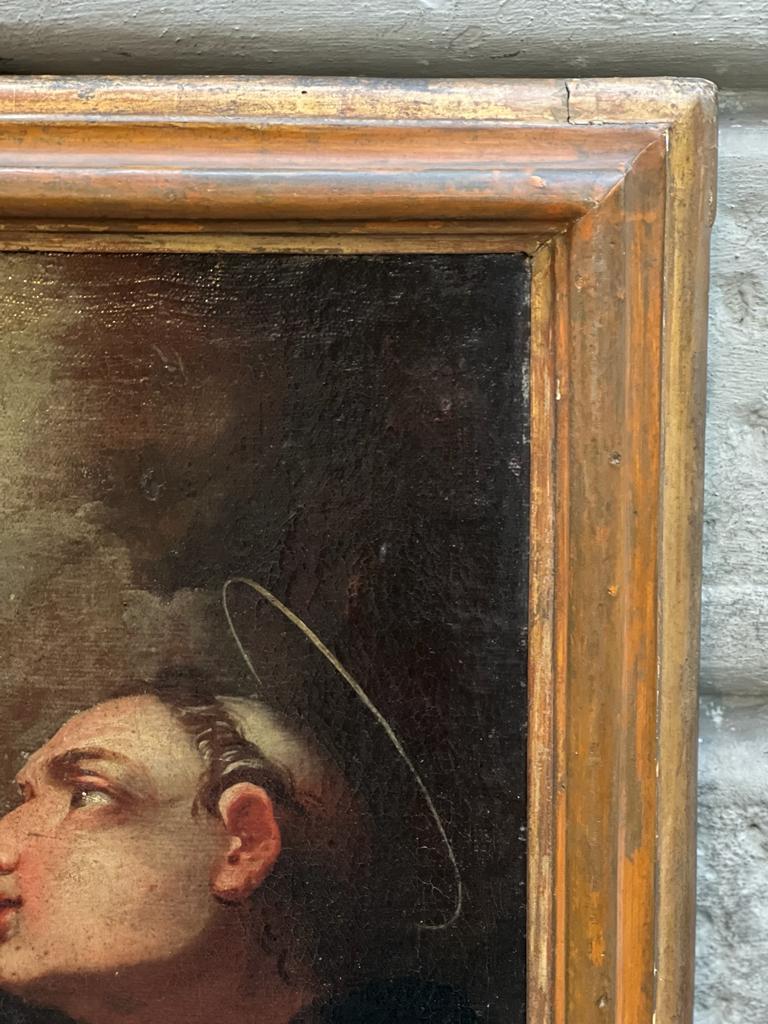 17th century painting depicting Saint Anthony of Padua In Good Condition For Sale In Firenze, IT