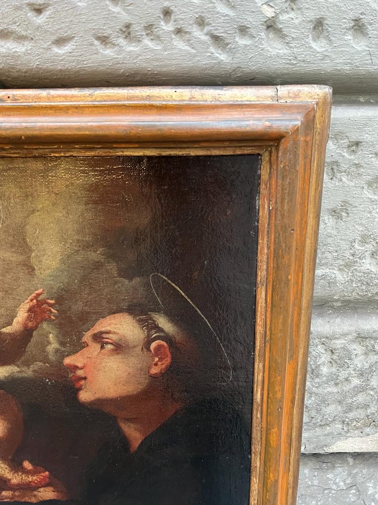 17th century painting depicting Saint Anthony of Padua For Sale 2