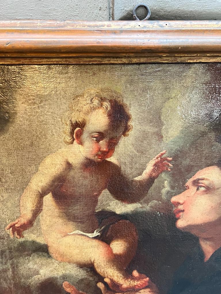17th century painting depicting Saint Anthony of Padua For Sale 3