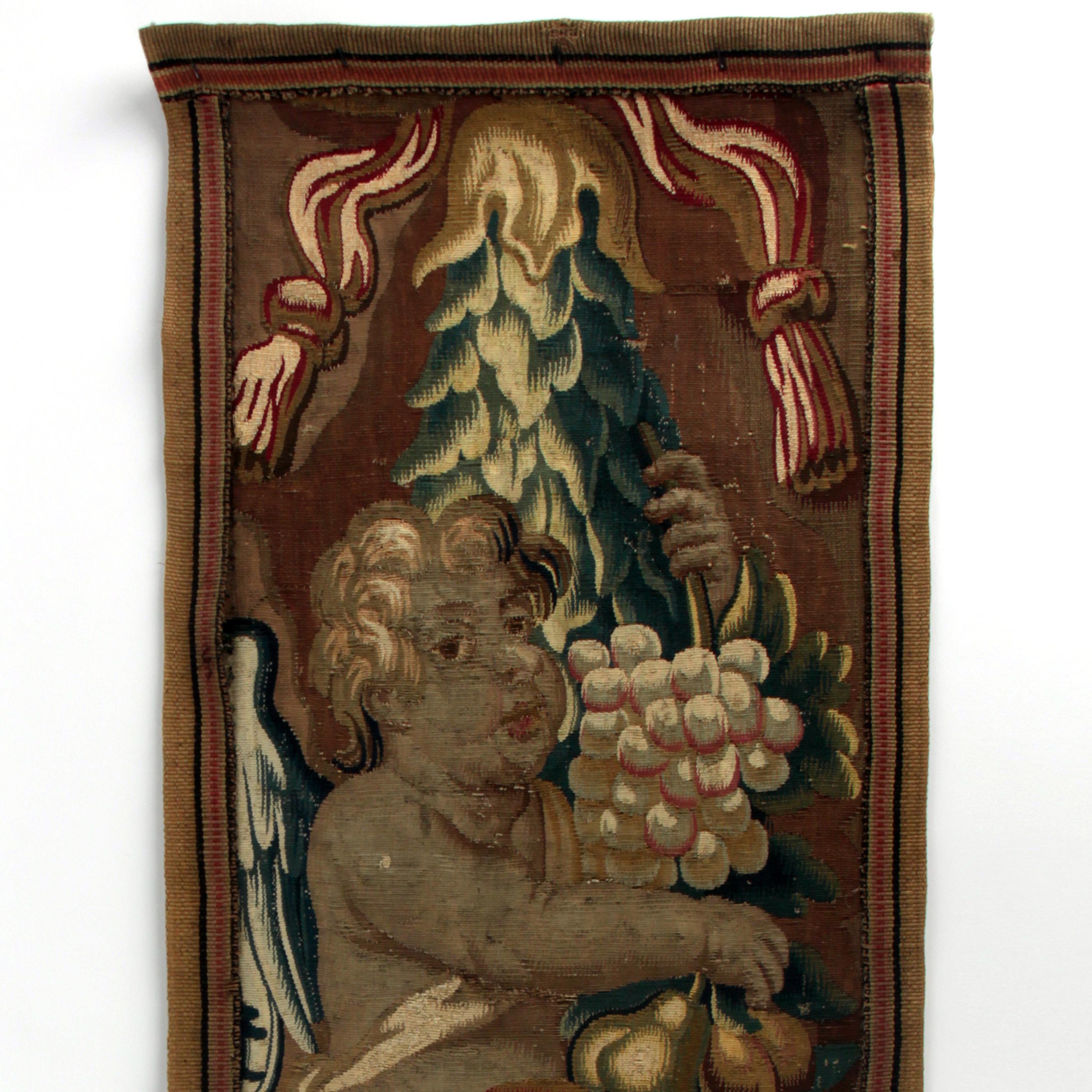 Needlework 17th Century Pair of Brussels Tapestry