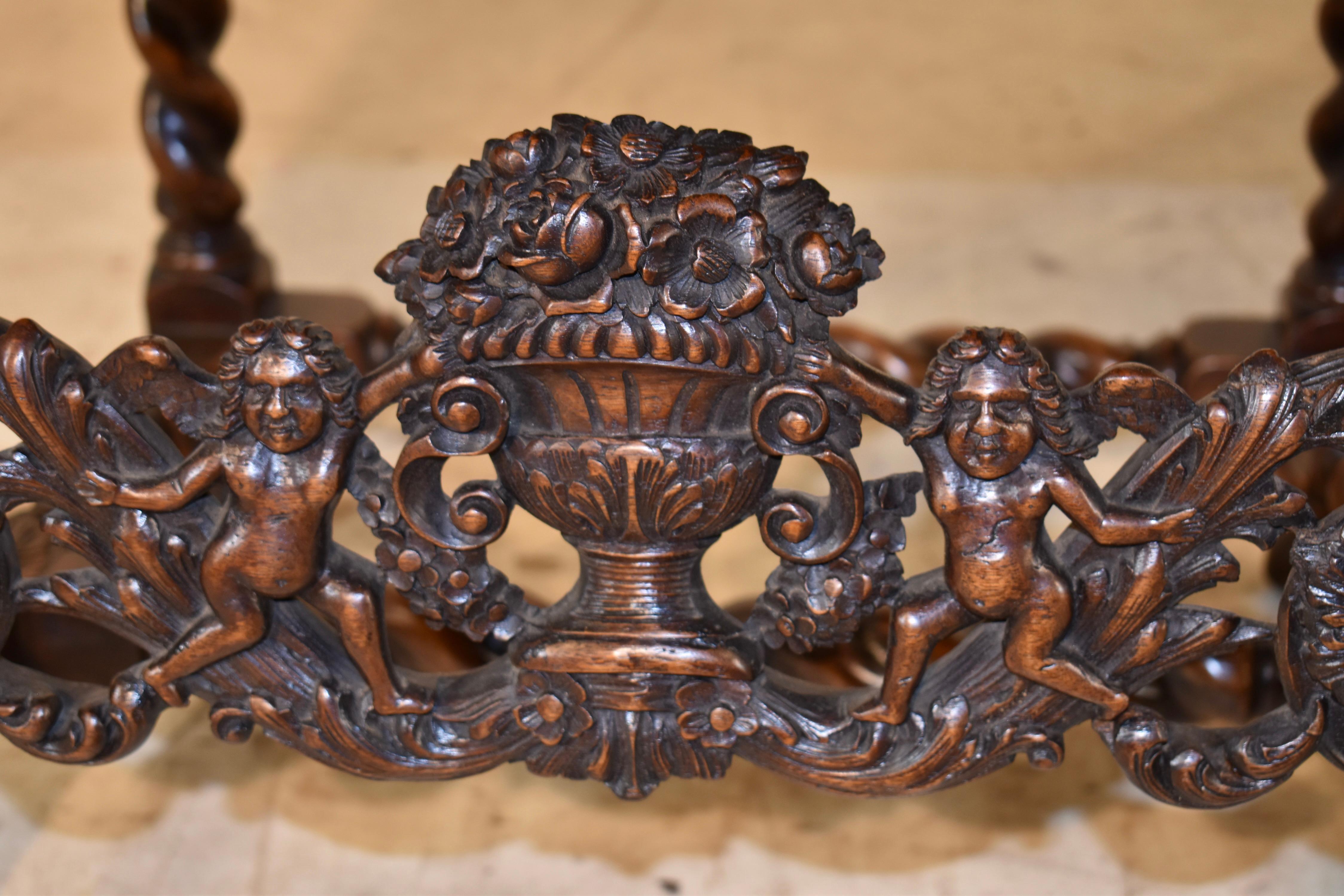 17. Jahrhundert Paar exquisite Armlehnstühle von Charles II. im Angebot 5
