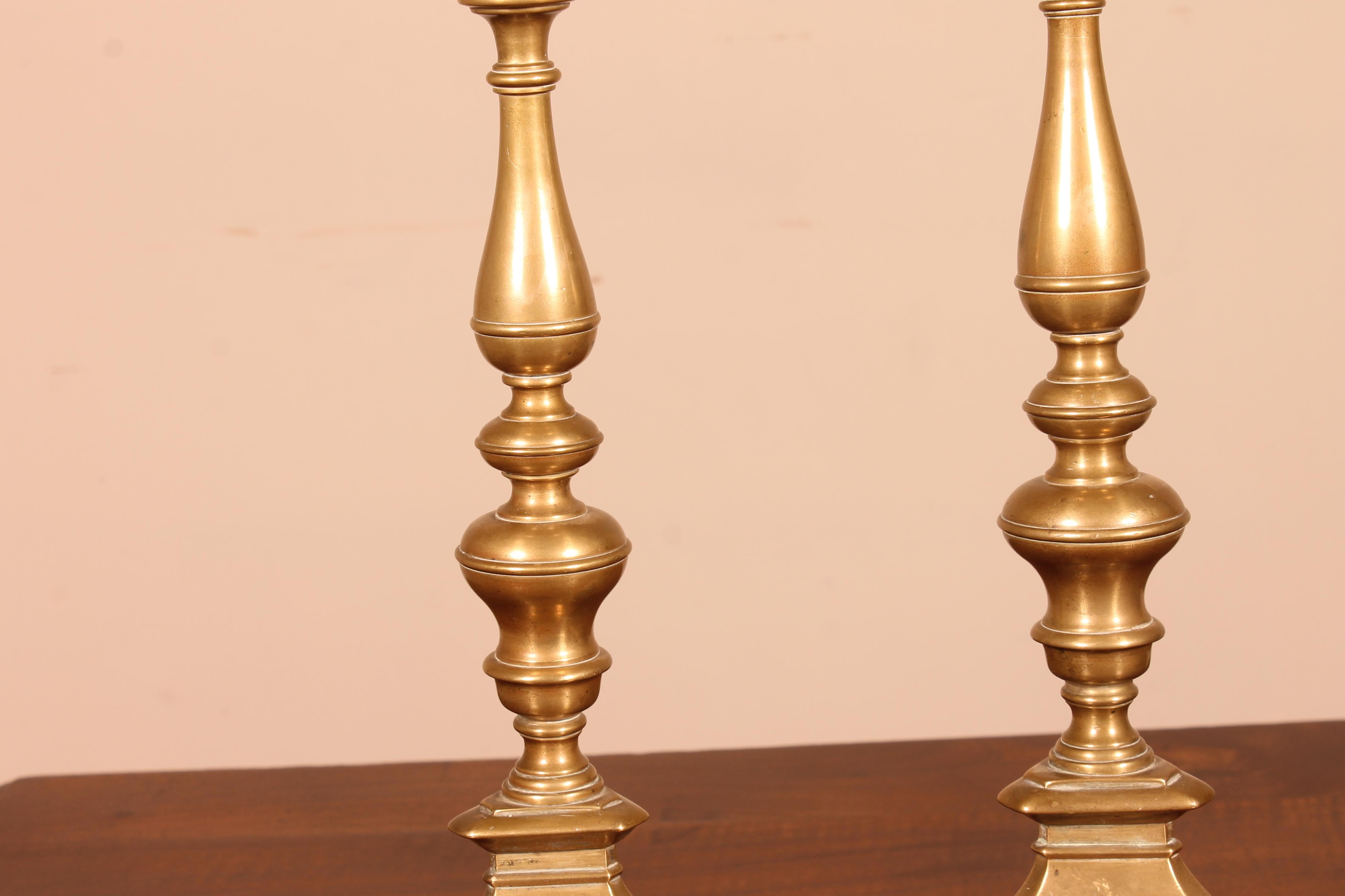 small brass candlesticks