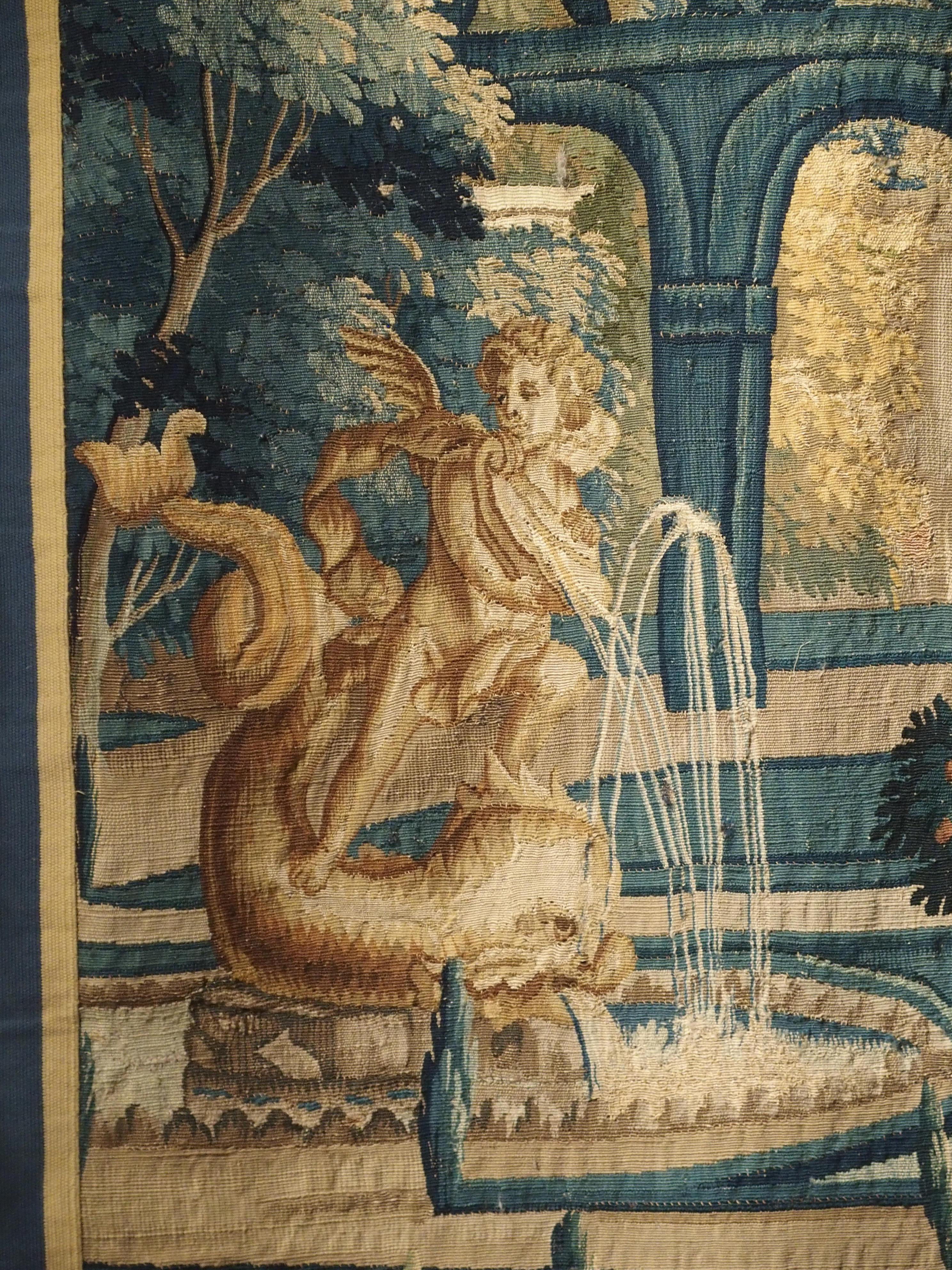 17th Century Park Scene Tapestry from France 10