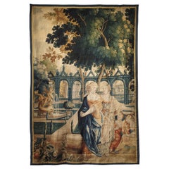 17th Century Park Scene Tapestry from France