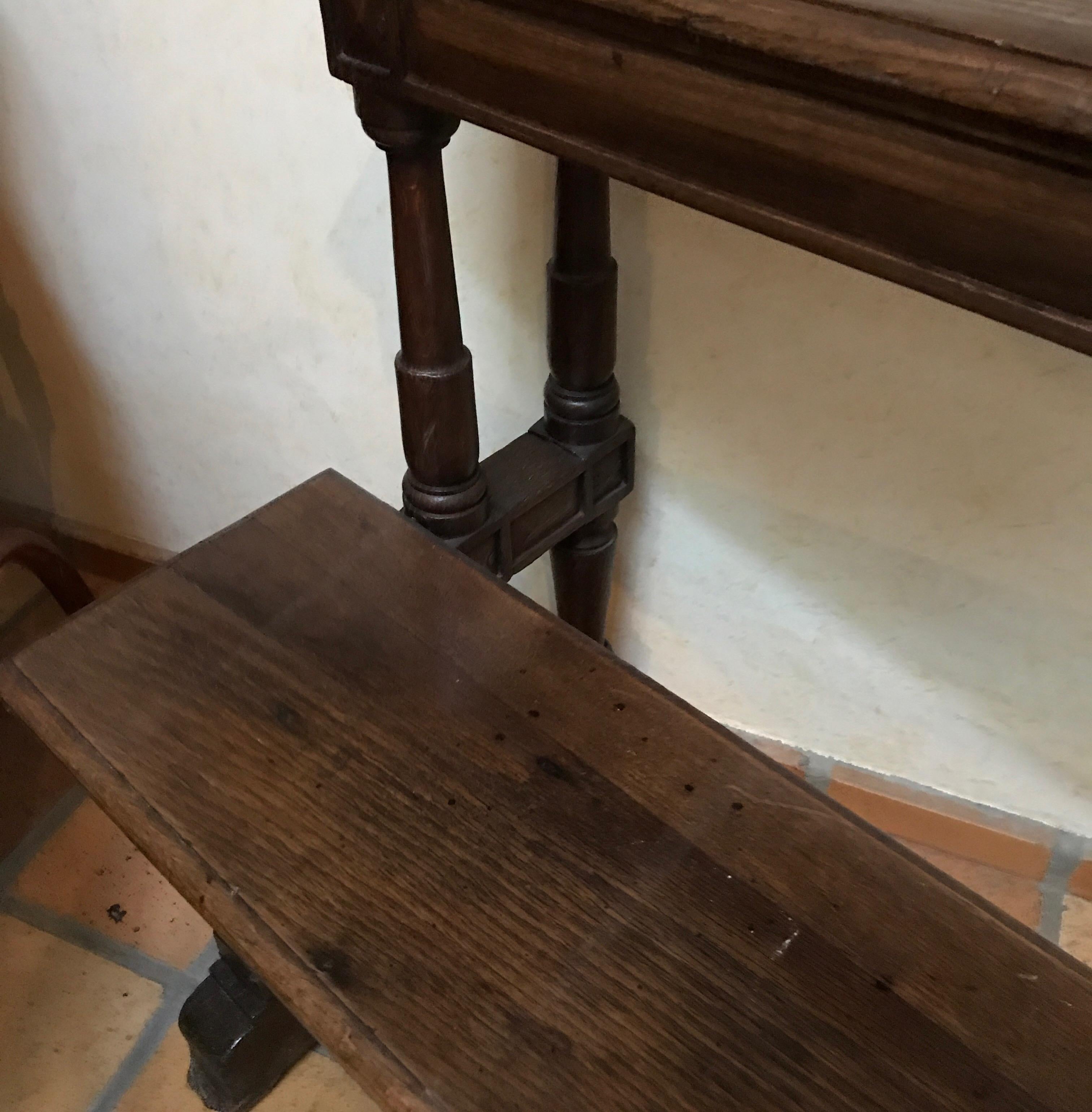Hand-Crafted 17th Century Pew Church Bench Oak