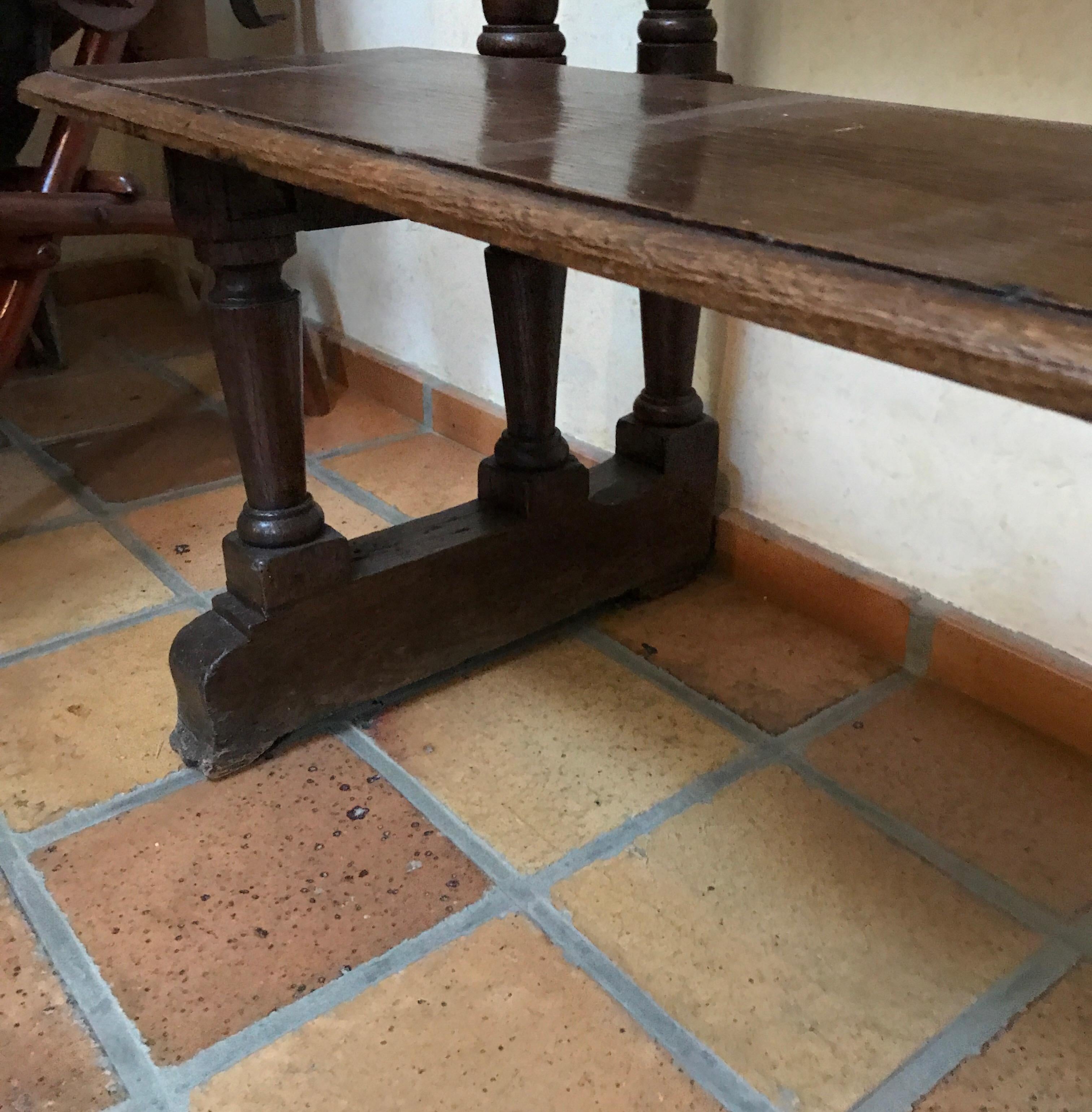 17th Century Pew Church Bench Oak 2