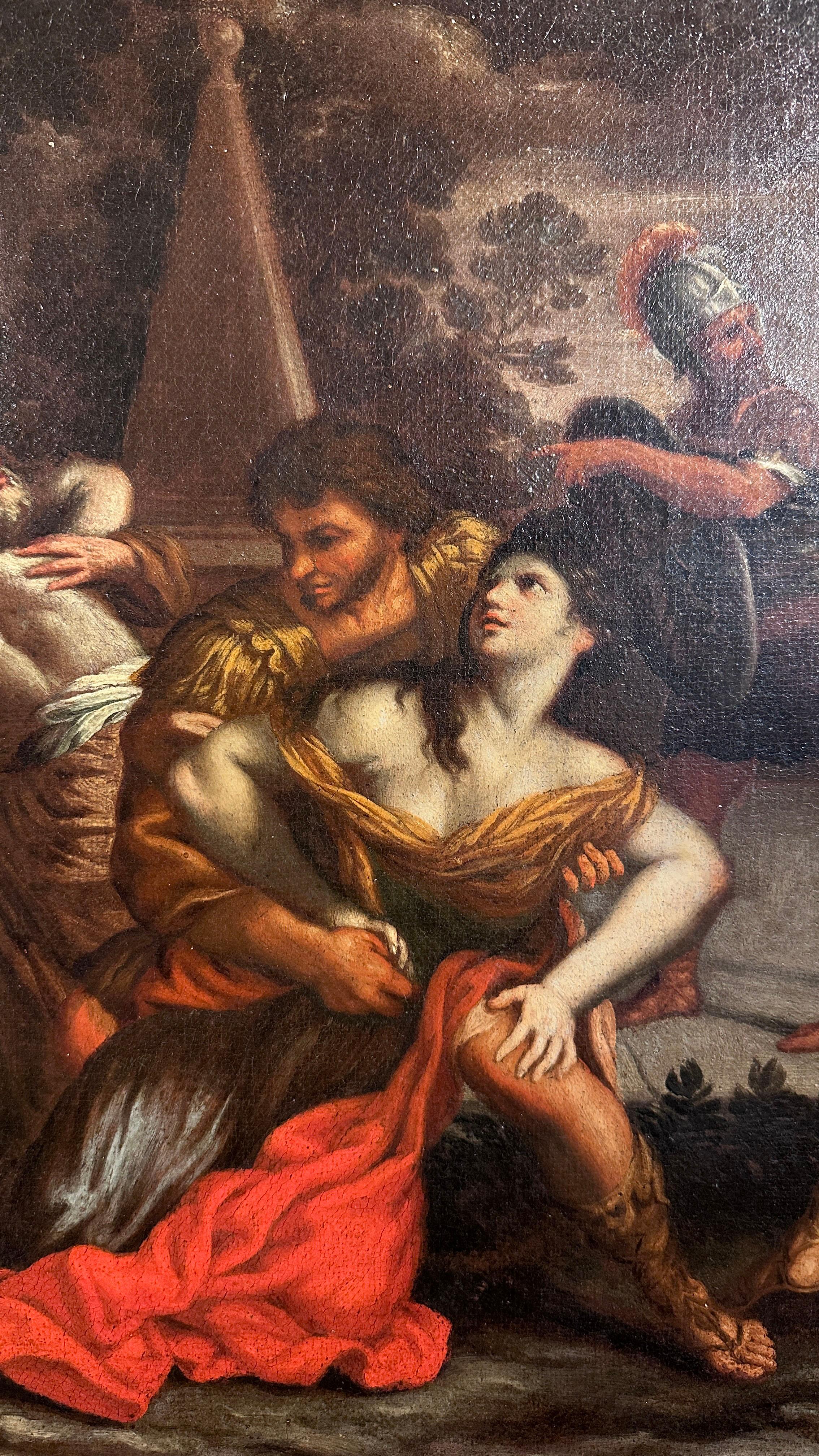 Baroque 17th CENTURY PIETRO DA CORTONA'S PAINTING THE RAPE OF THE SABINE WOMEN For Sale
