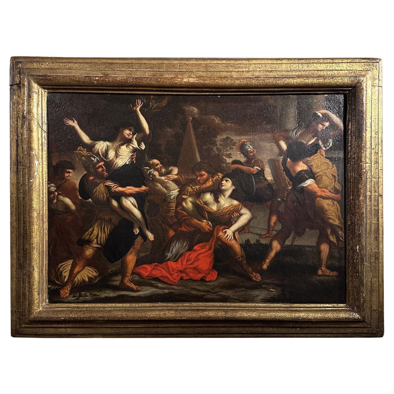 17th CENTURY PIETRO DA CORTONA'S PAINTING THE RAPE OF THE SABINE WOMEN