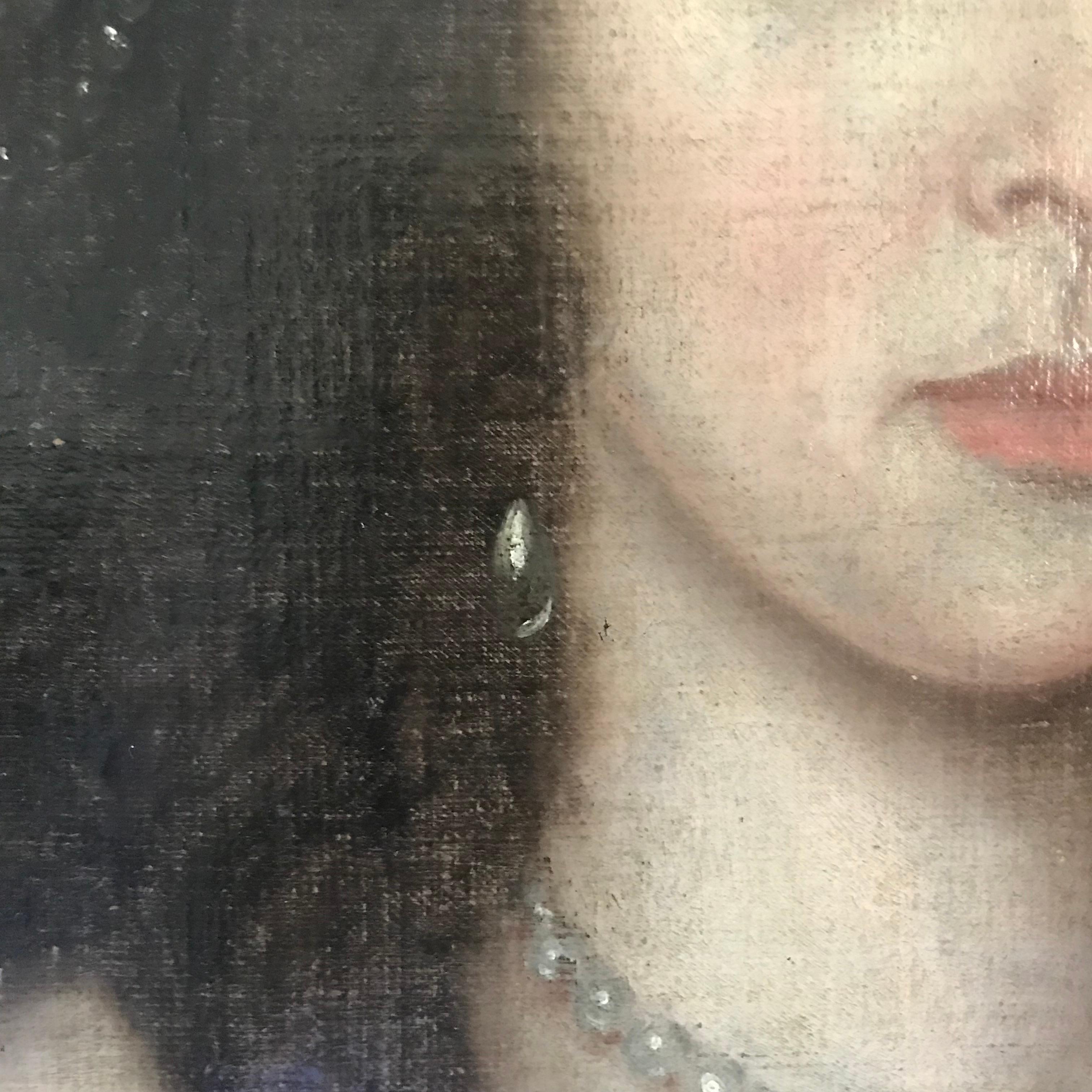 Canvas 17th Century Portrait  For Sale