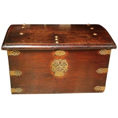 Antique 17th Century Portugese Mahogany Chest or Box