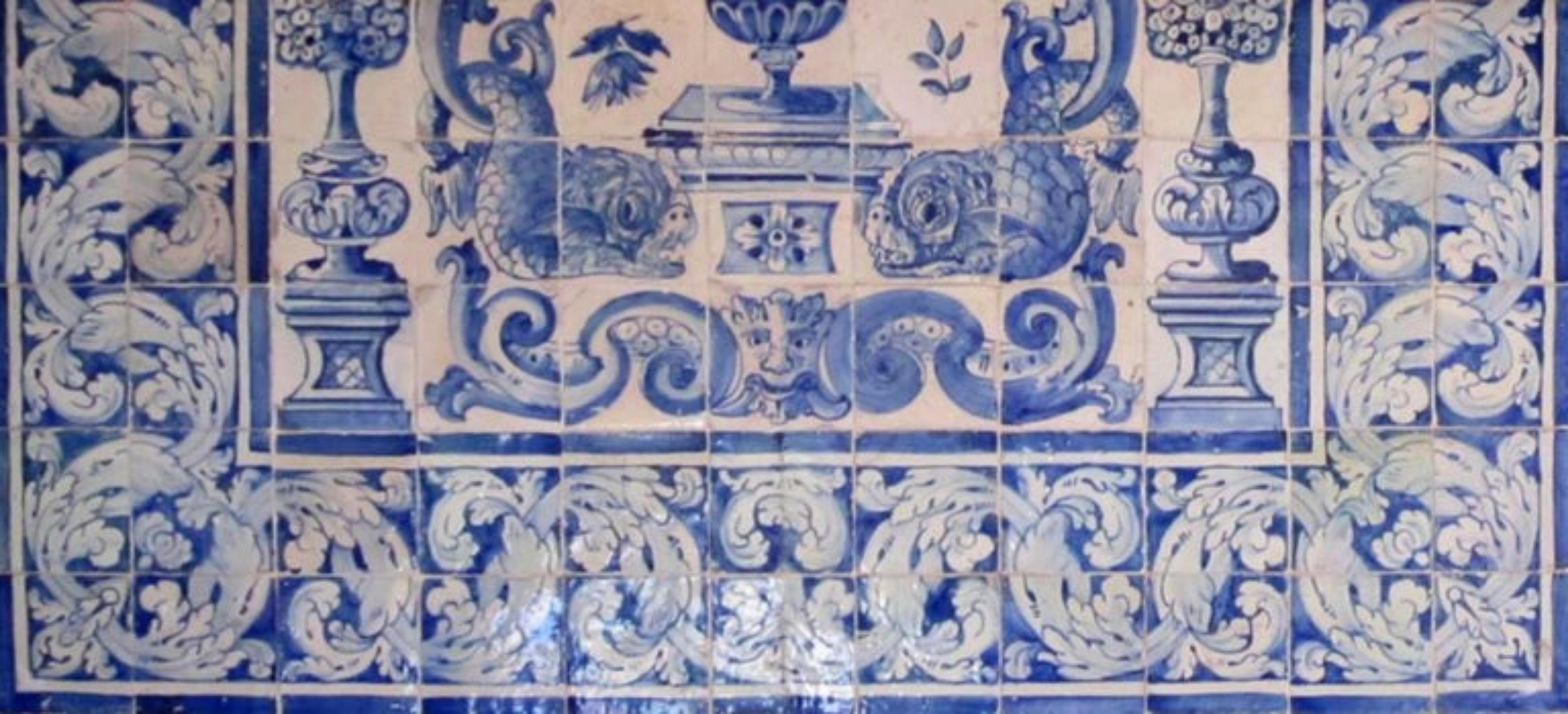 Portugais Vase portugais du 17ème siècle « Azulejos » en vente