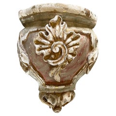 Fragmento de pared de madera de pino dorada barroca portuguesa del siglo XVII - Decoración Antigua