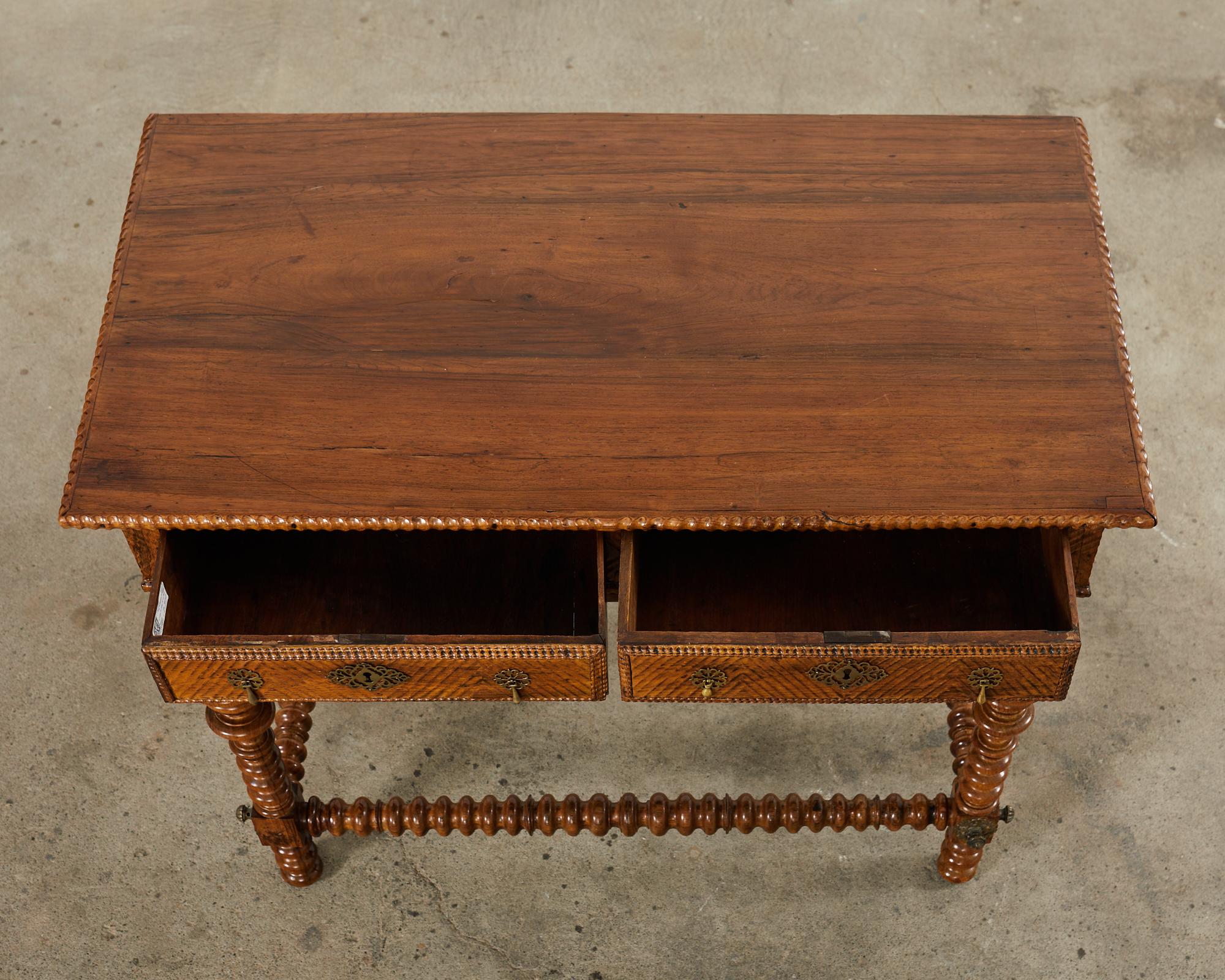 18th Century and Earlier 17th Century Portuguese Baroque Rosewood Library Center Table