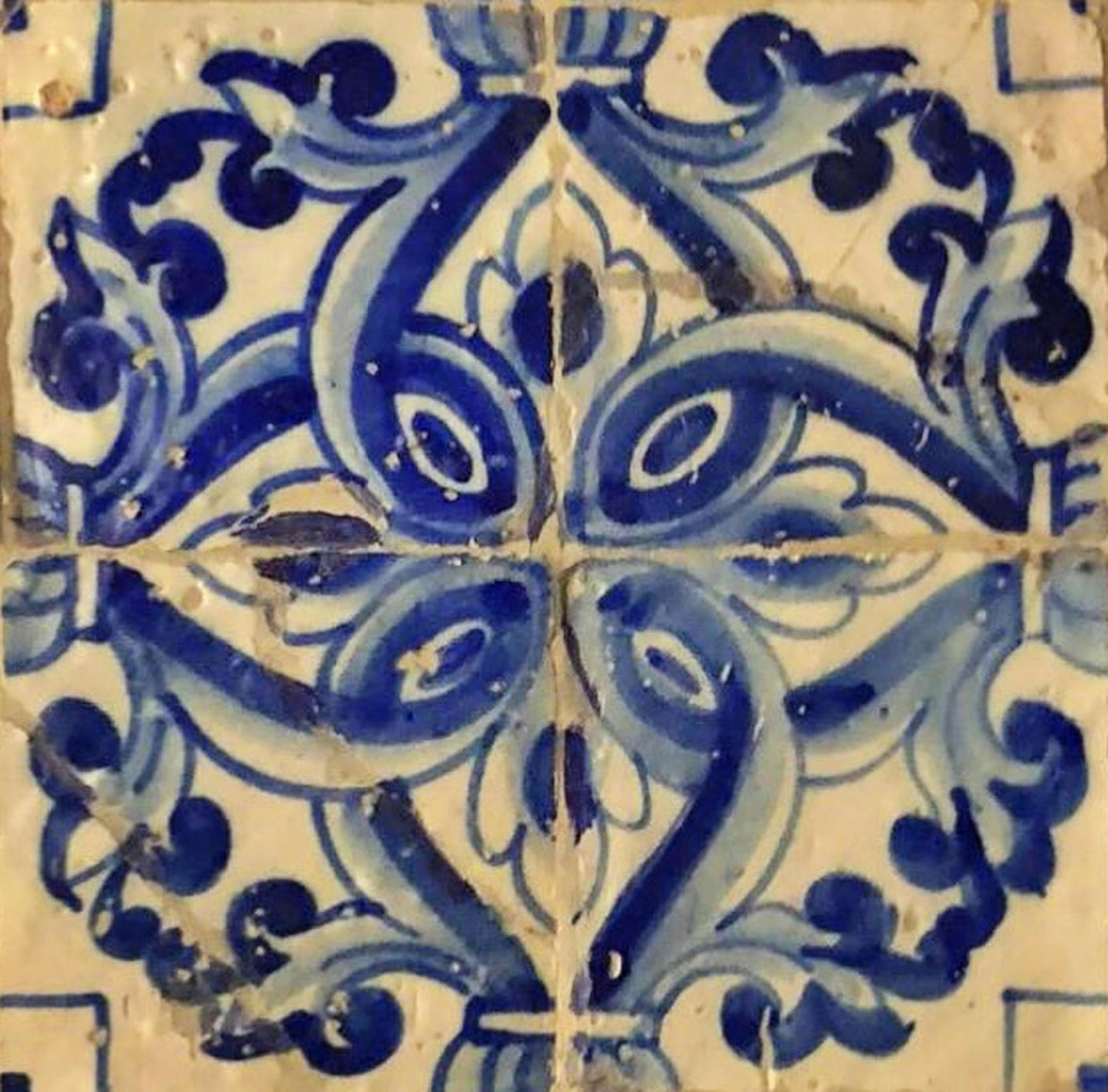 Baroque 17th Century Portuguese Tile Panel For Sale